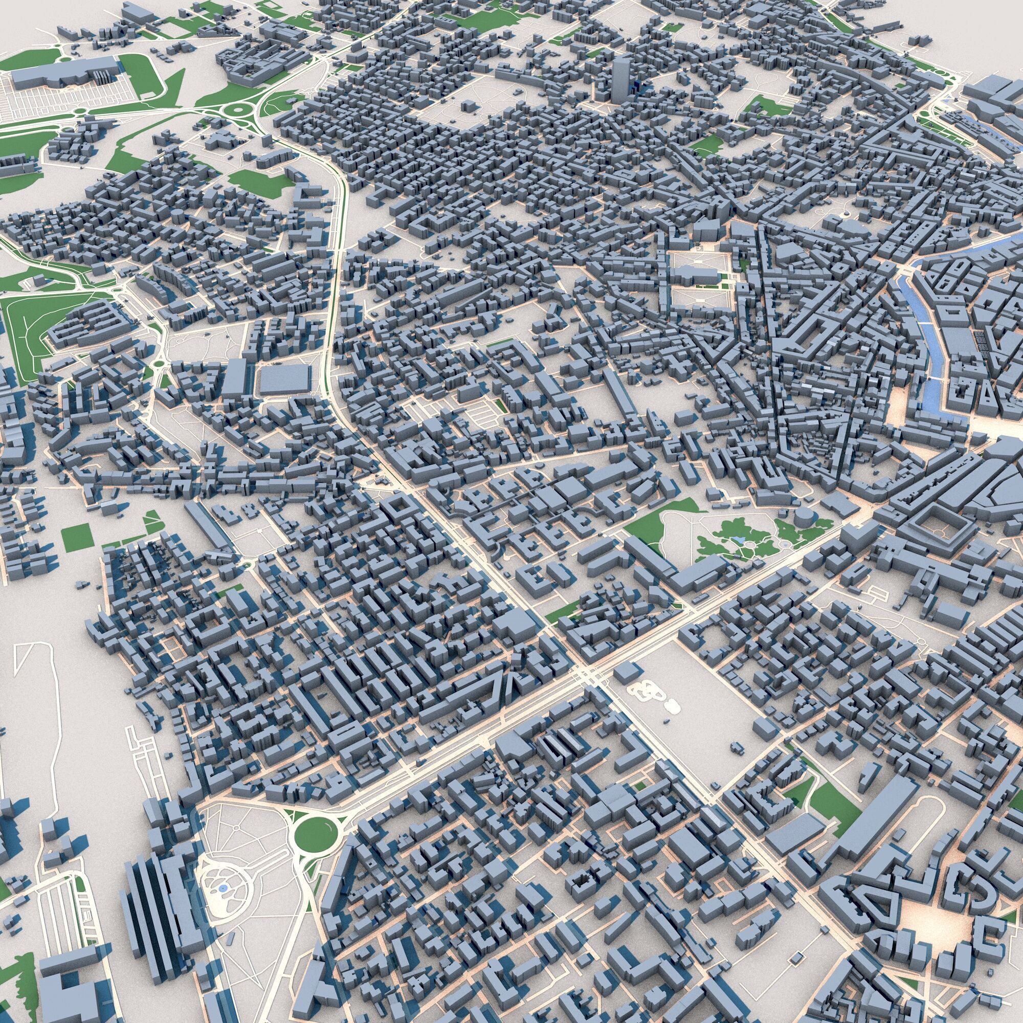 Livorno City Italy 3D model_8