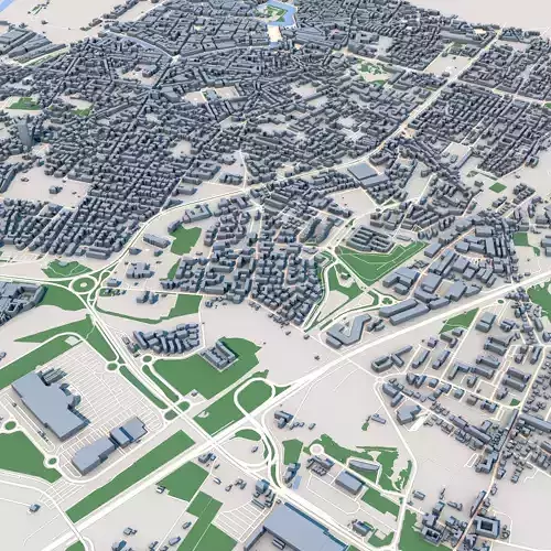 Livorno City Italy 3D model