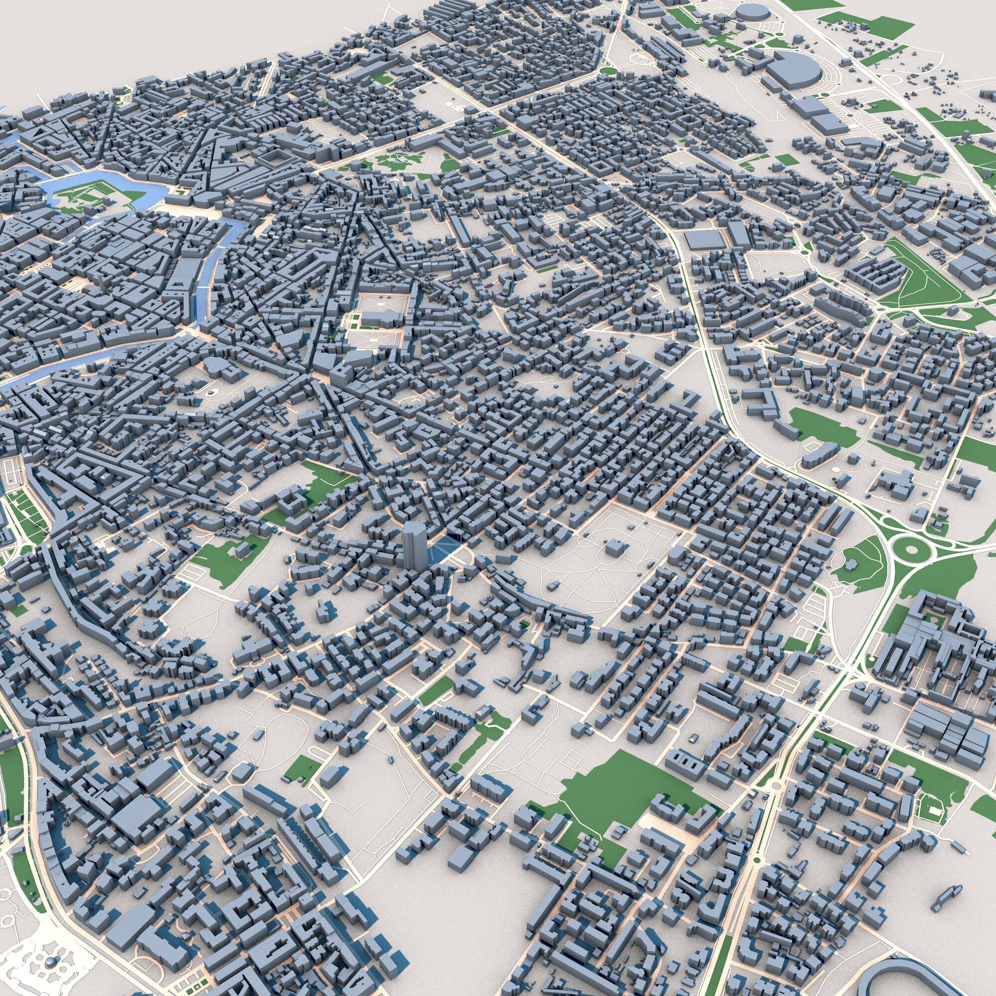 Livorno City Italy 3D model_4