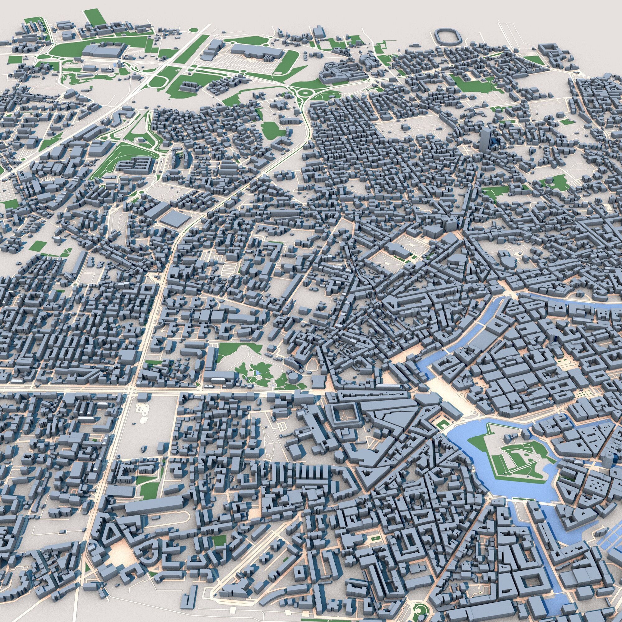 Livorno City Italy 3D model_7