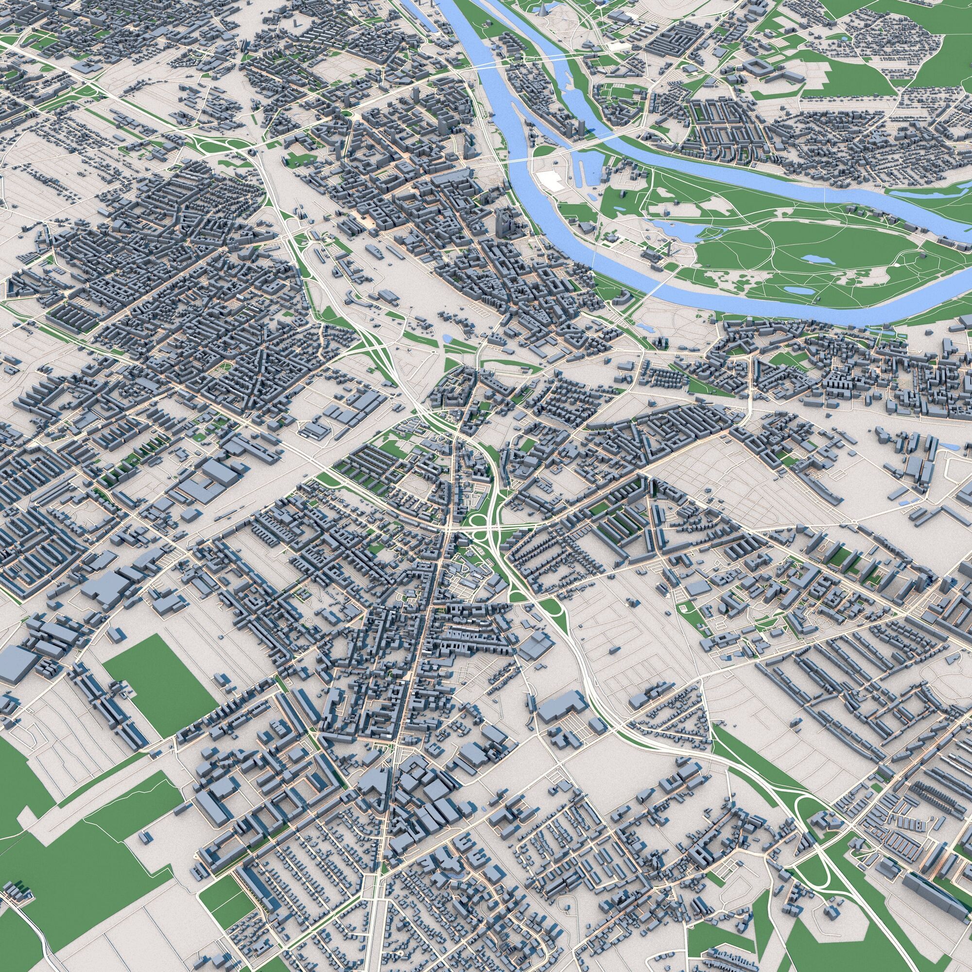 Magdeburg City Germany 3D model_5