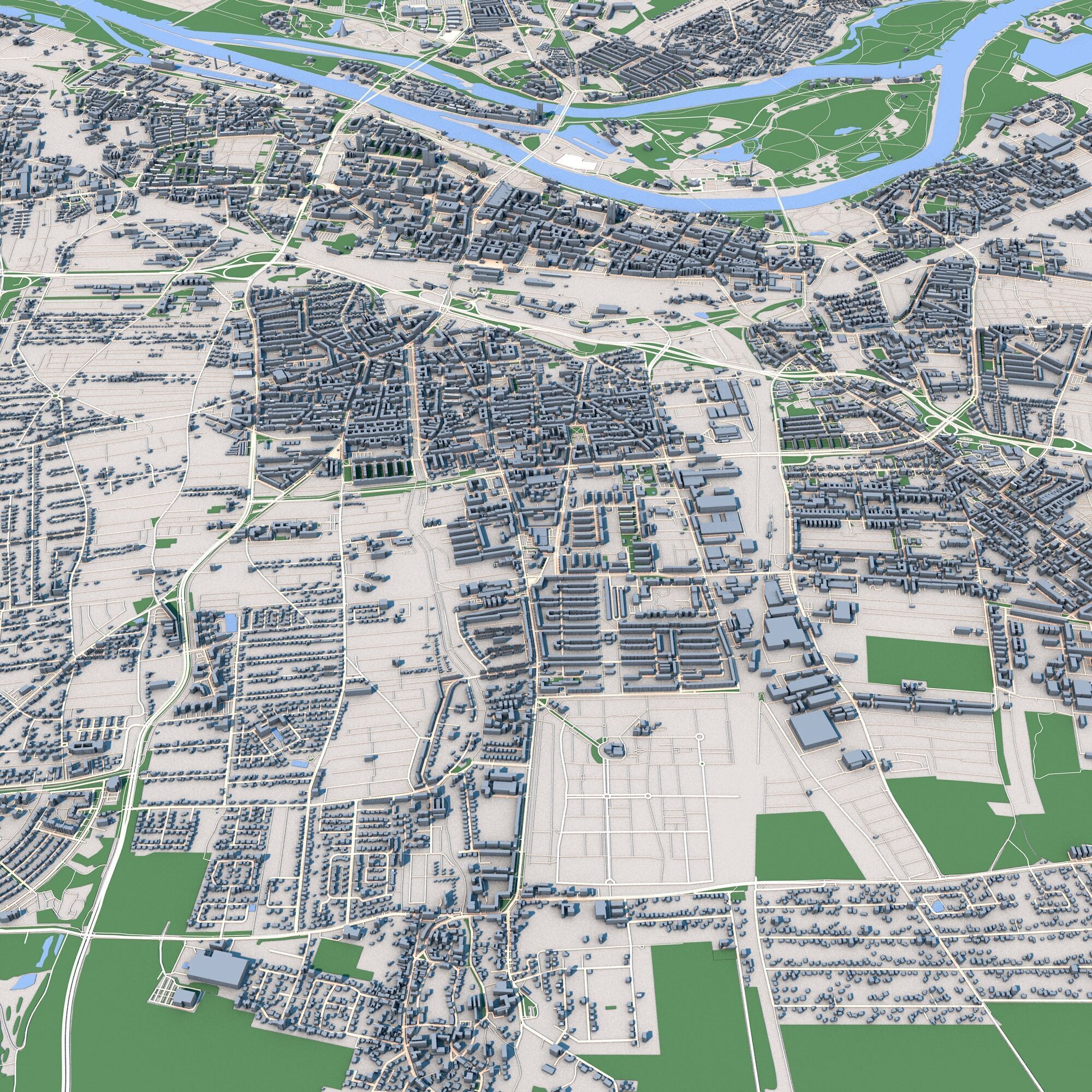 Magdeburg City Germany 3D model_6