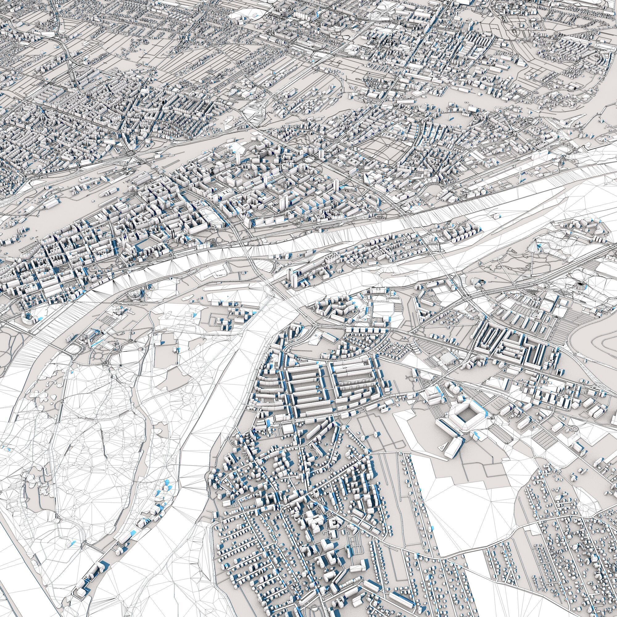 Magdeburg City Germany 3D model_13