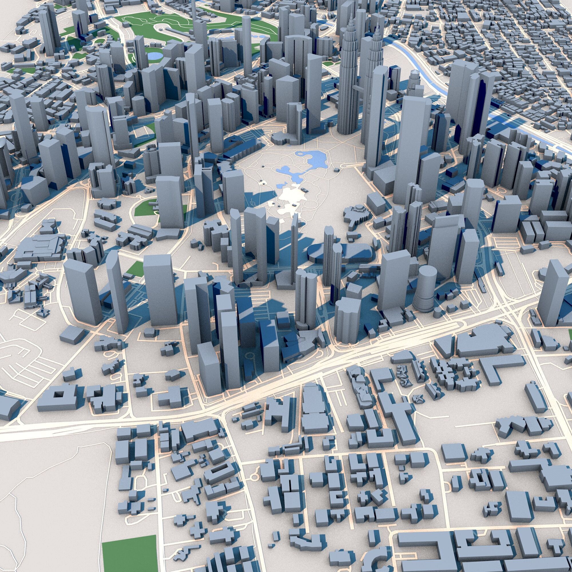 Merdeka 118 Petronas Towers Kuala Lumpur Malaysia 3D model_4