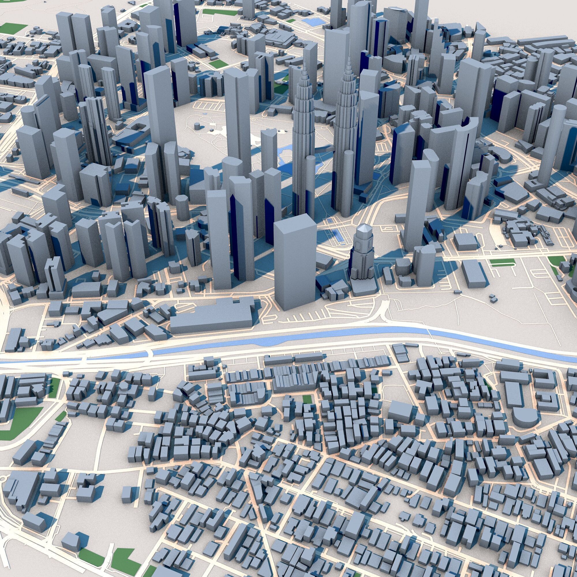 Merdeka 118 Petronas Towers Kuala Lumpur Malaysia 3D model_6