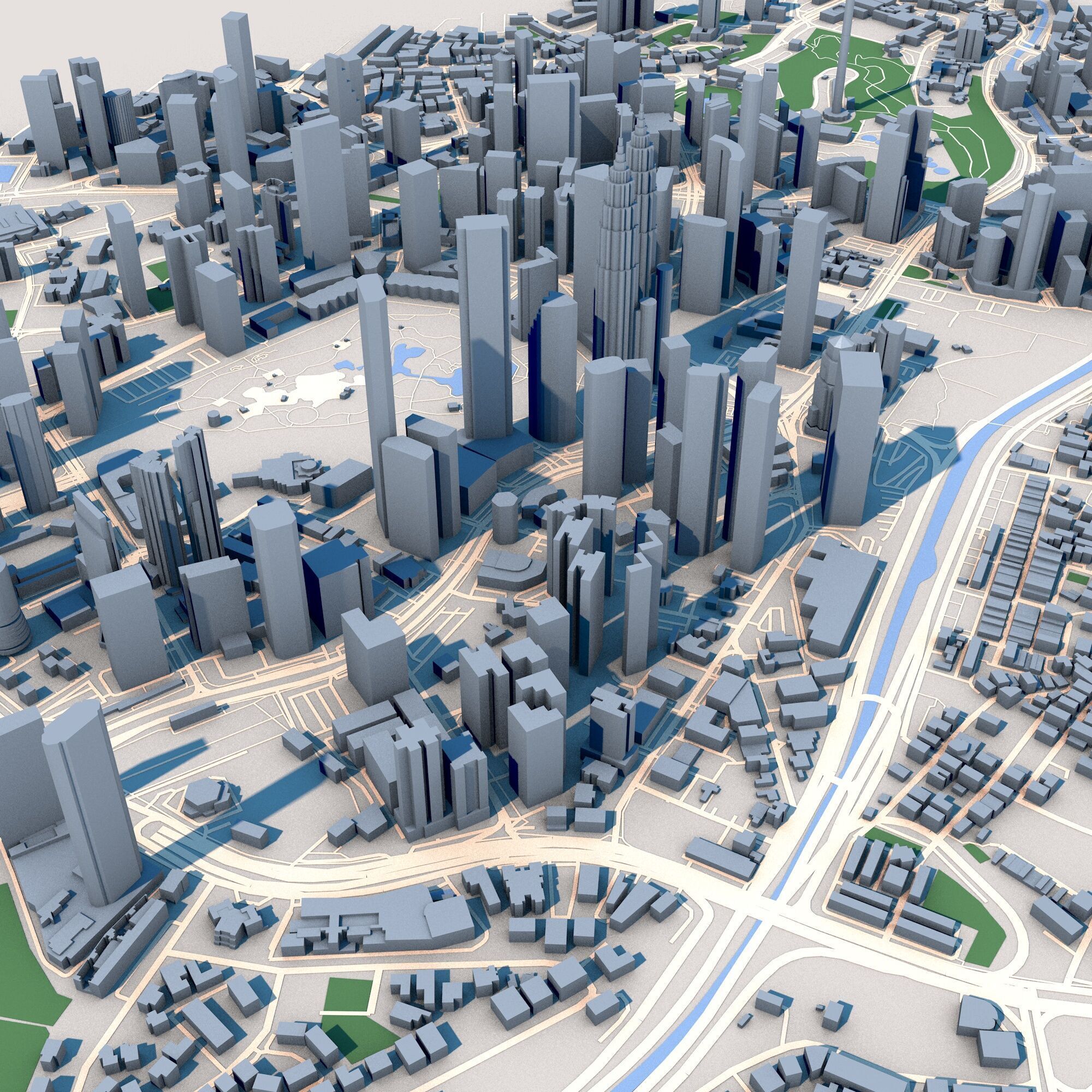 Merdeka 118 Petronas Towers Kuala Lumpur Malaysia 3D model_5