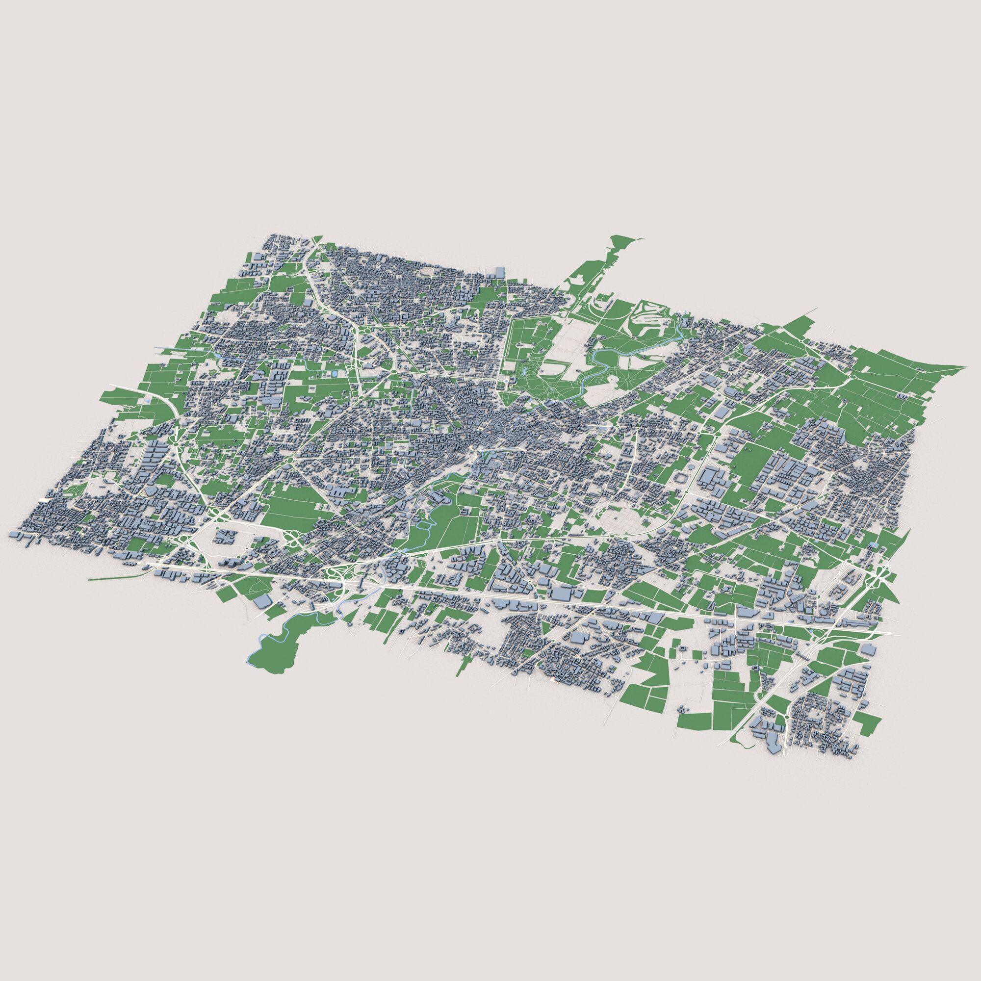 Monza City Italy 3D model_1