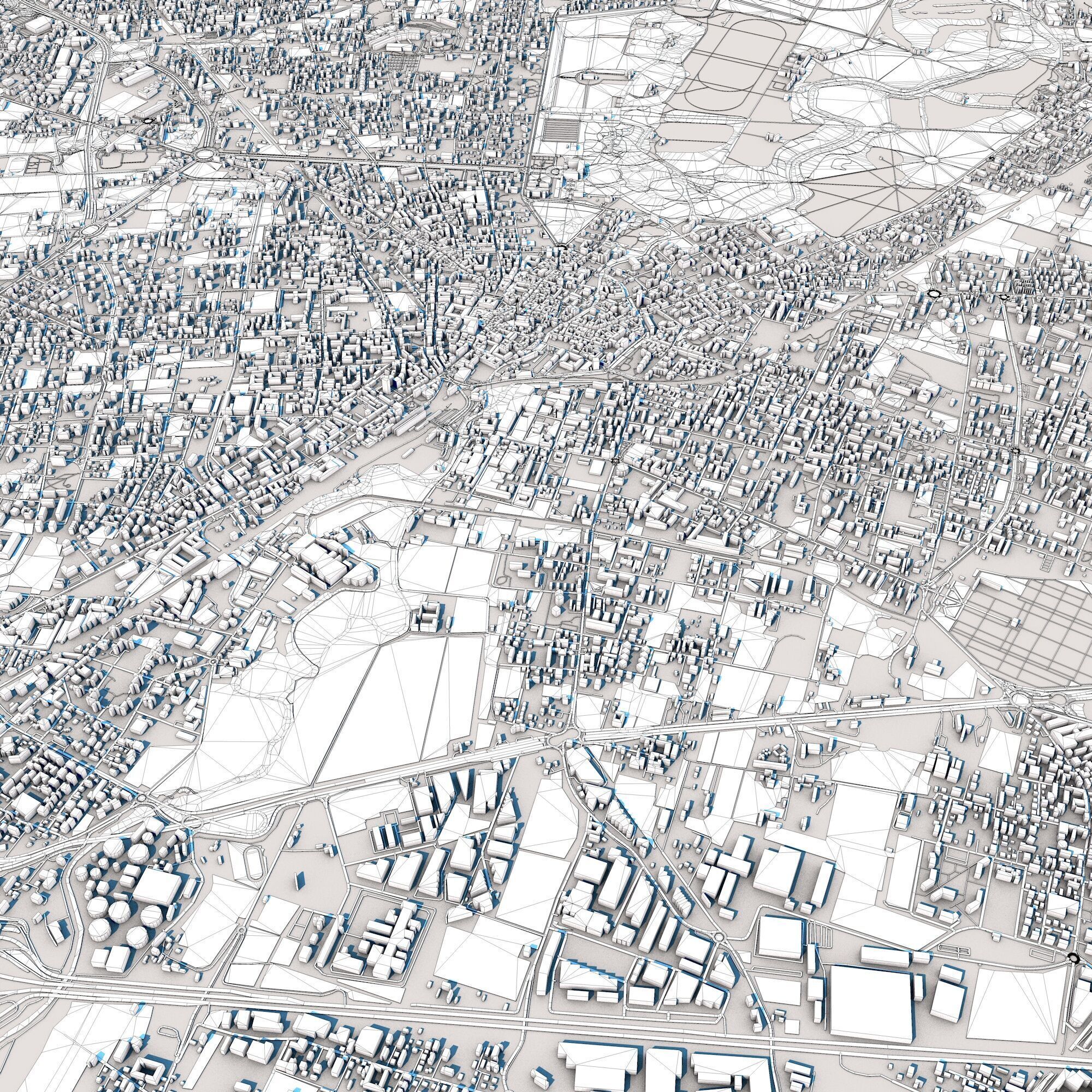 Monza City Italy 3D model_11