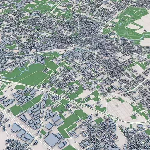 Monza City Italy 3D model