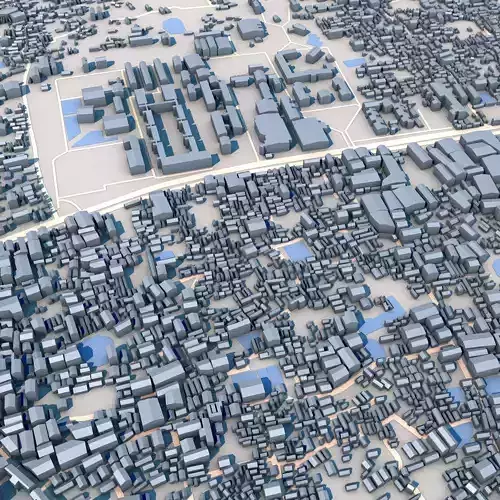 National University Gazipur City Bangladesh 3D model