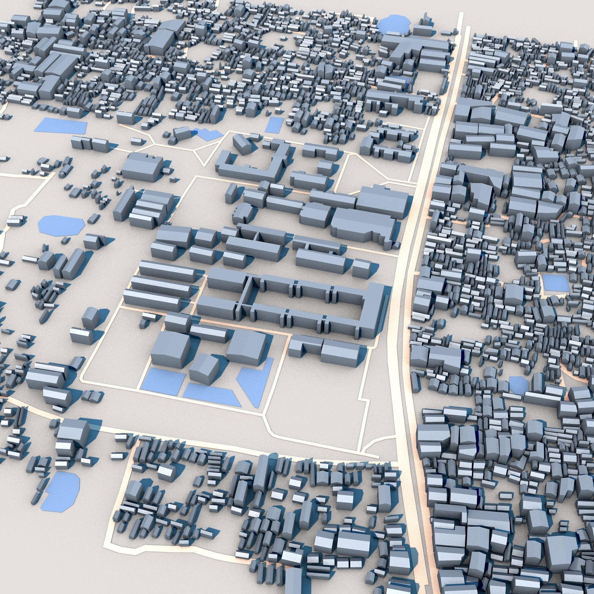 National University Gazipur City Bangladesh 3D model_4