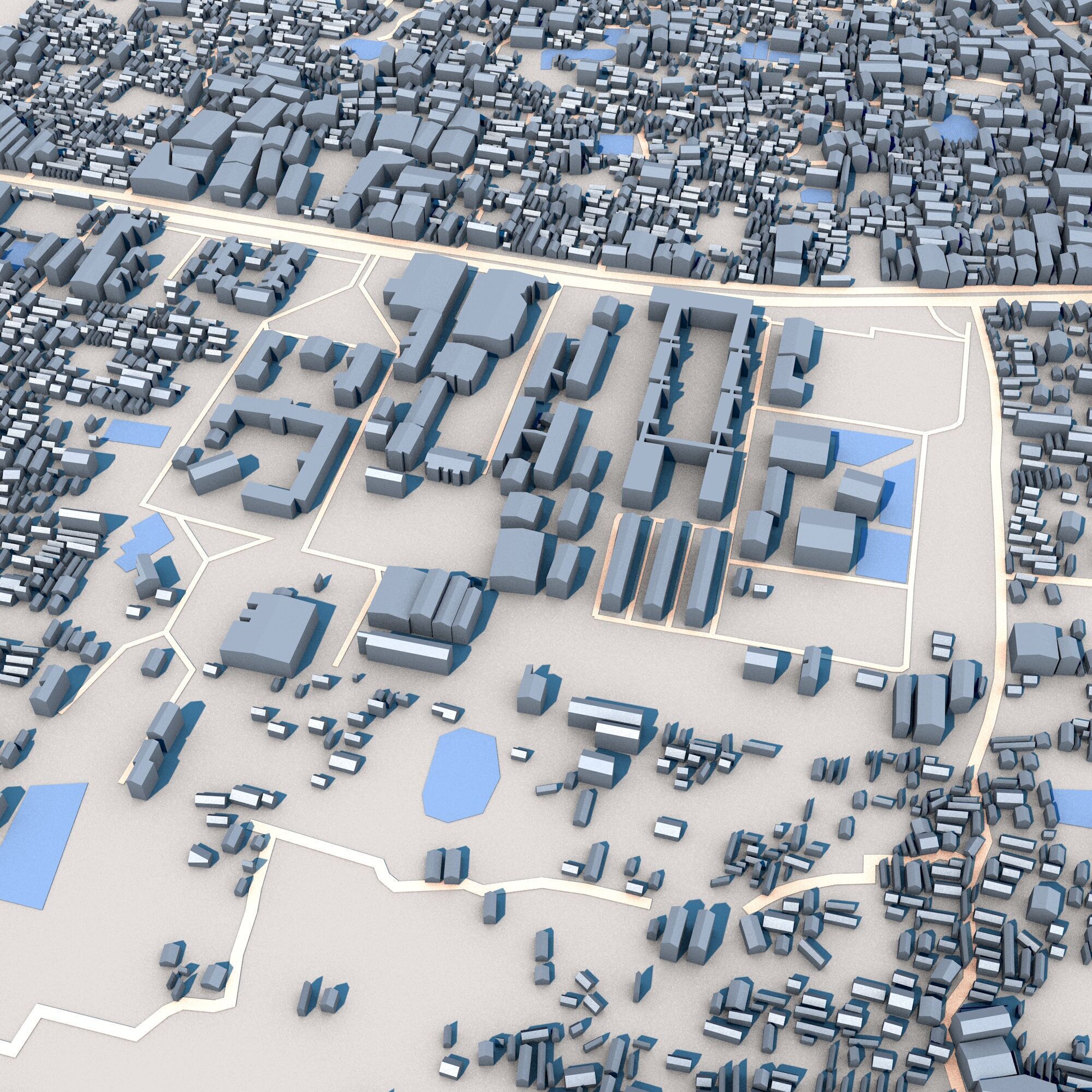 National University Gazipur City Bangladesh 3D model_10