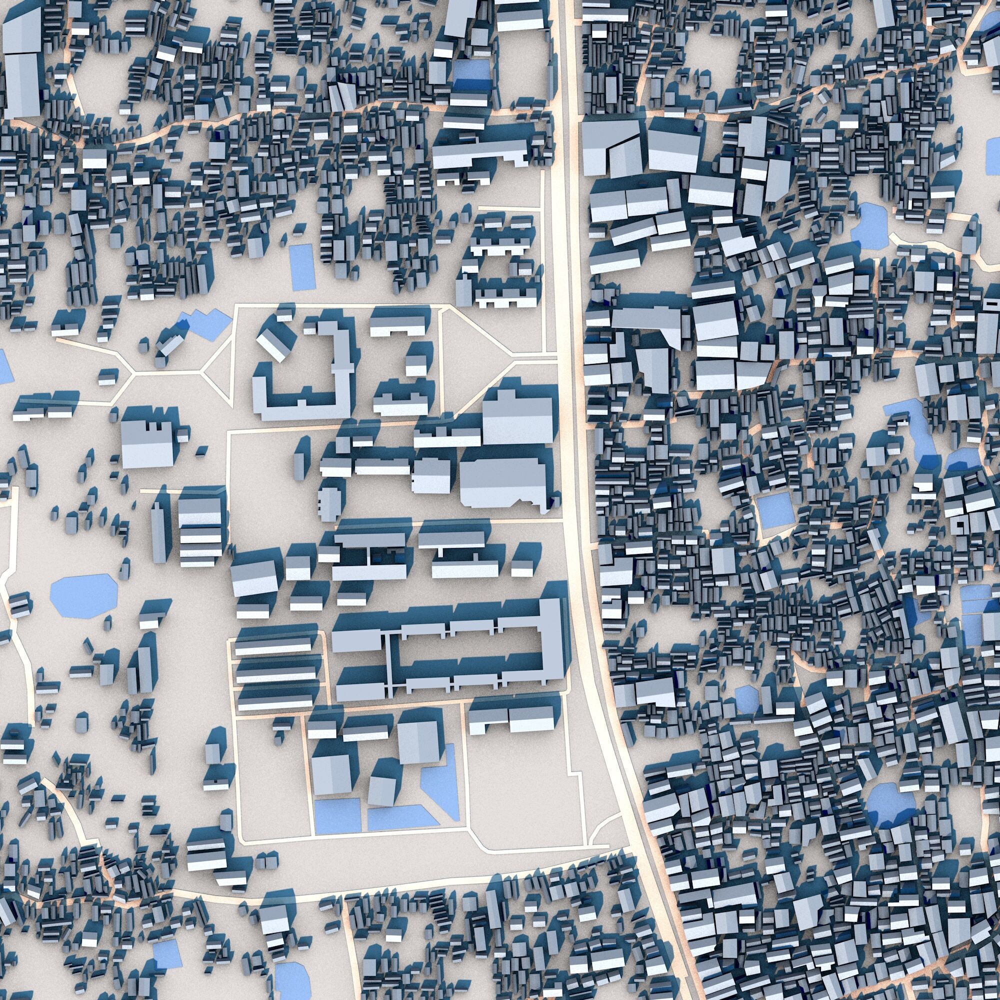 National University Gazipur City Bangladesh 3D model_3