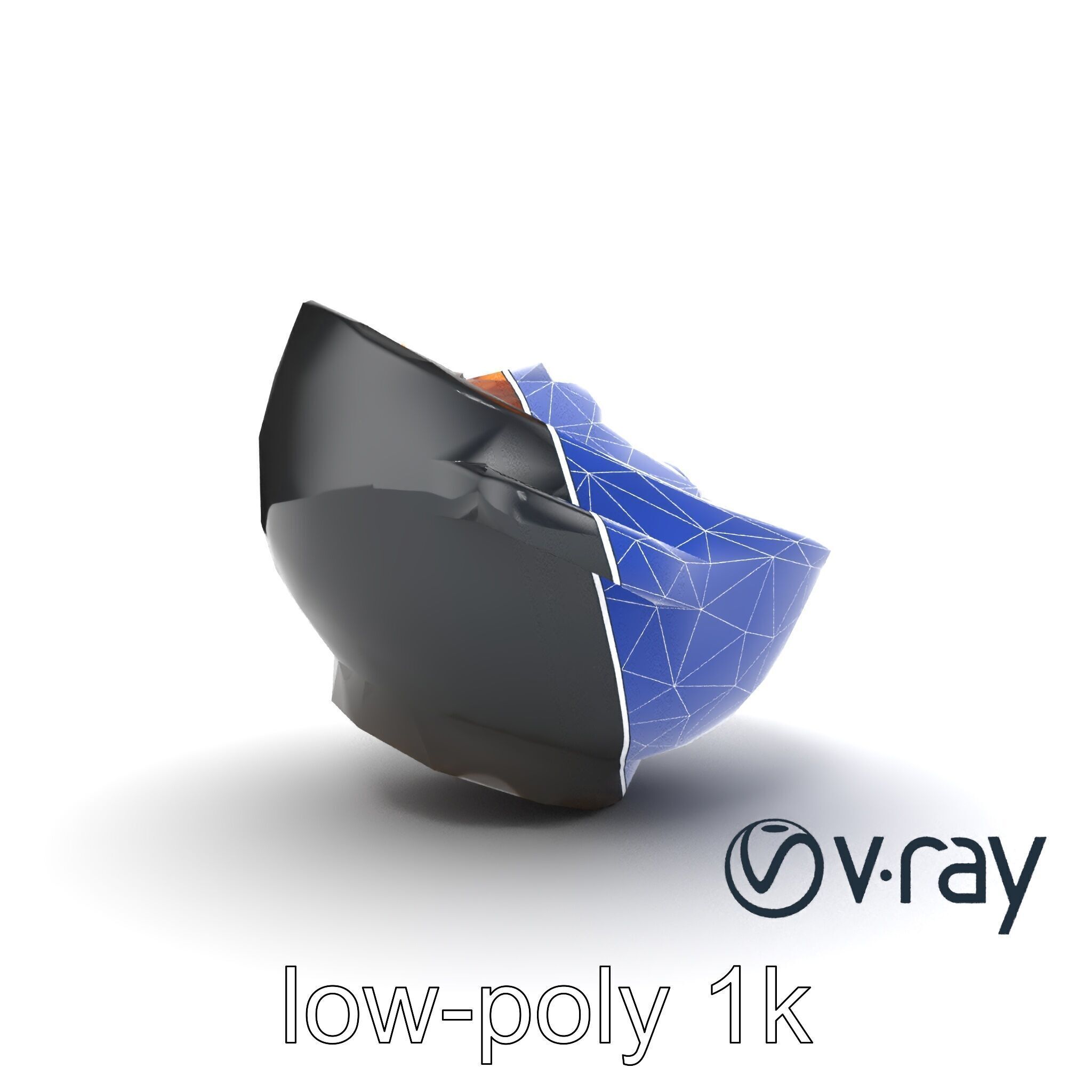 Sukiyaki Cast Iron Pot with Authentic Japanese Ingredients mo... Low-poly 3D model_17