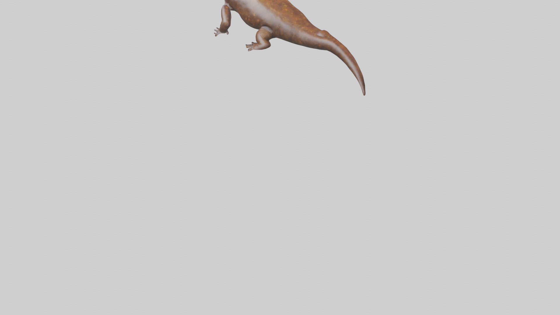 Giant Salamander swimming model Low-poly 3D model_6