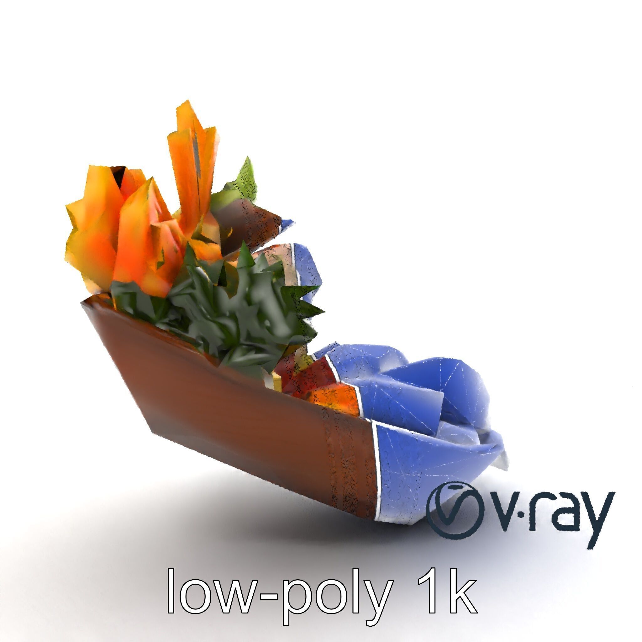Elegant Kaiseki Dish Model Pack Low-poly 3D model_21
