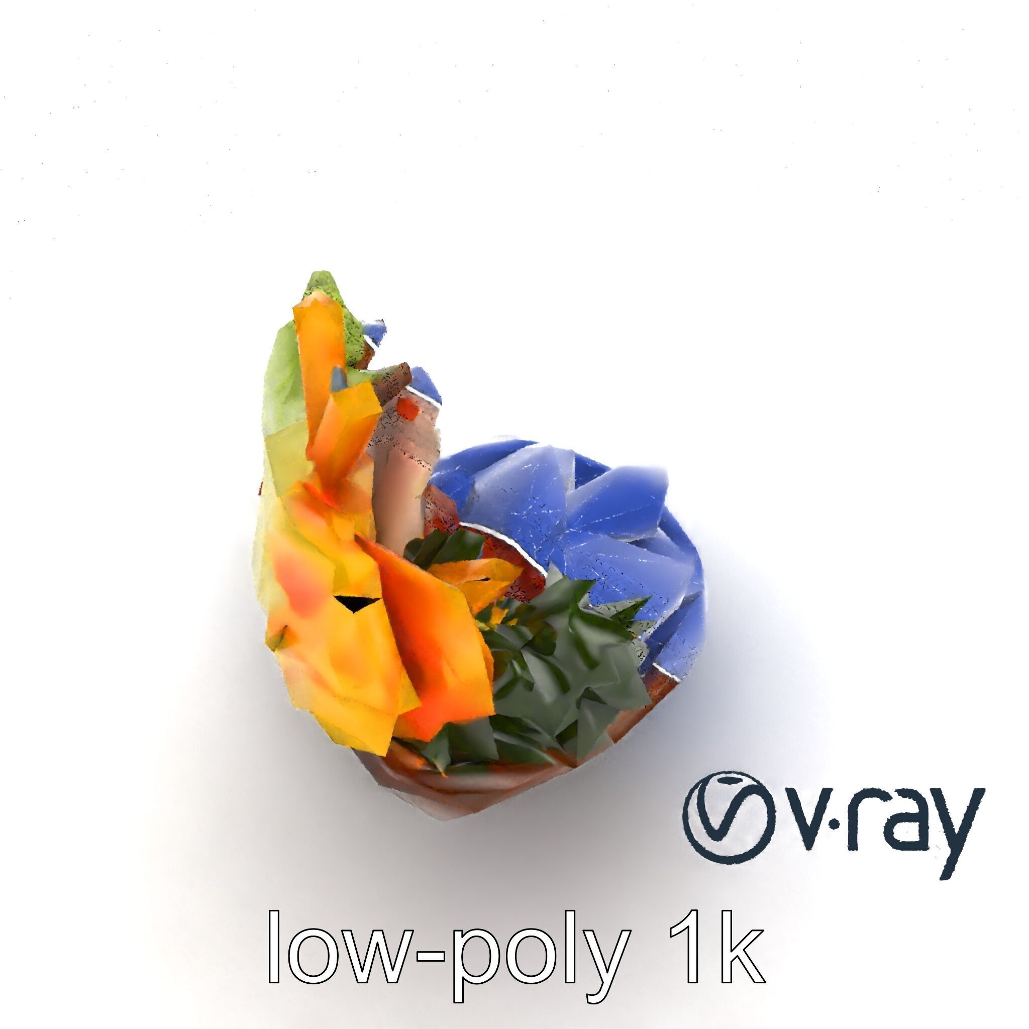 Elegant Kaiseki Dish Model Pack Low-poly 3D model_13
