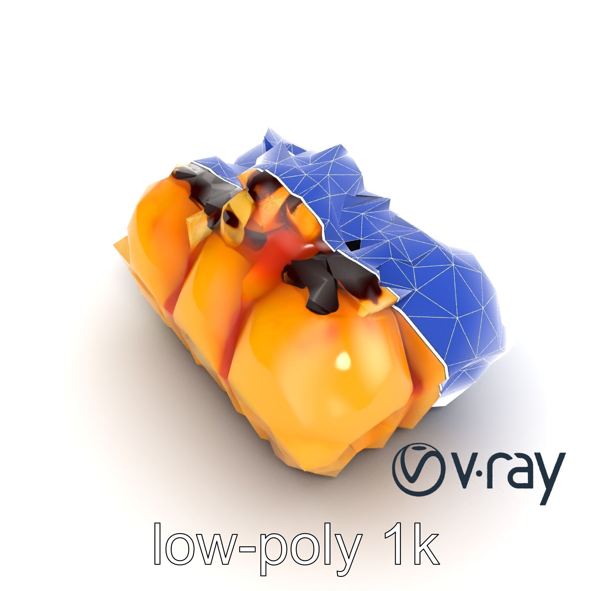 Takoyaki Deluxe Plate Model Pack Low-poly 3D model_31