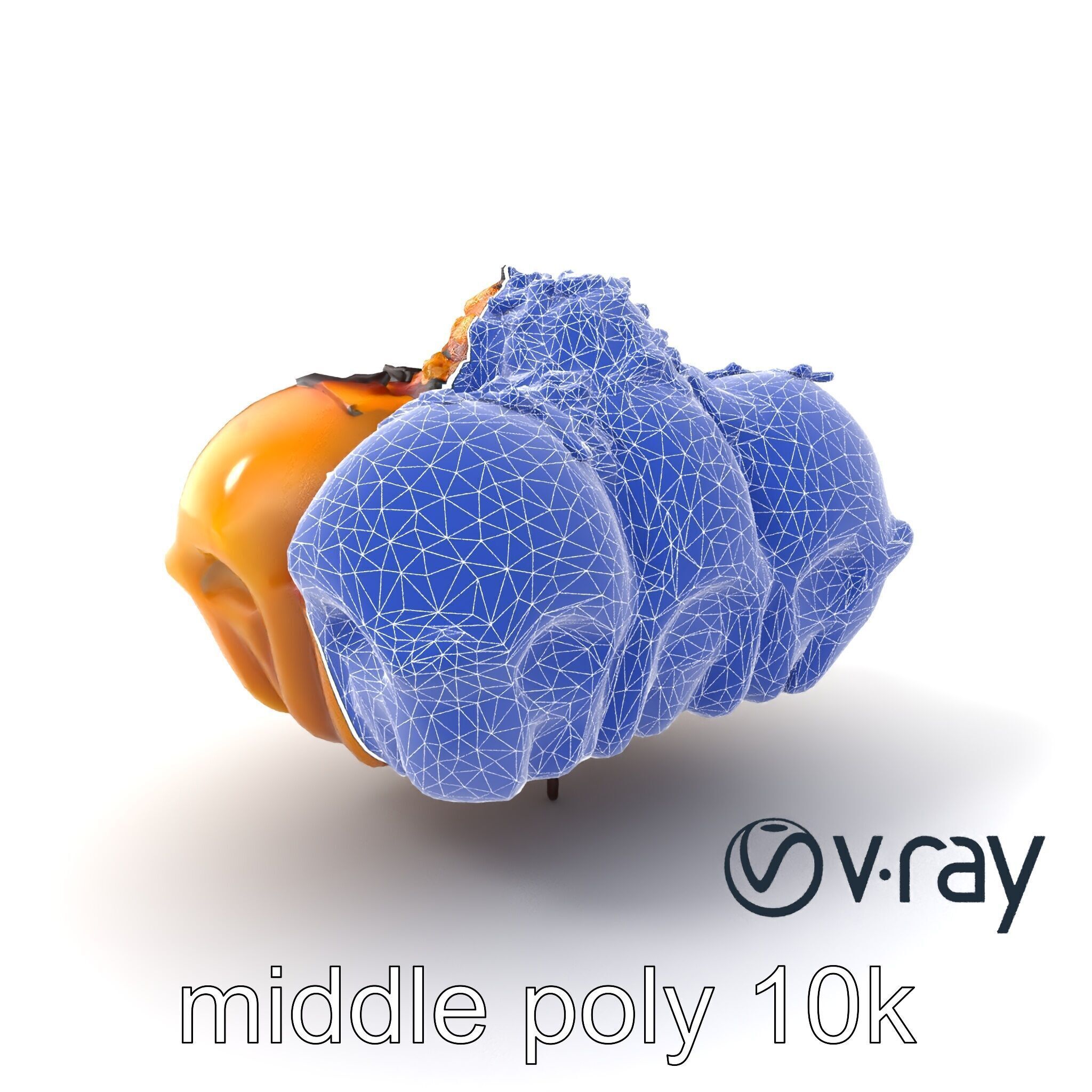 Takoyaki Deluxe Plate Model Pack Low-poly 3D model_6