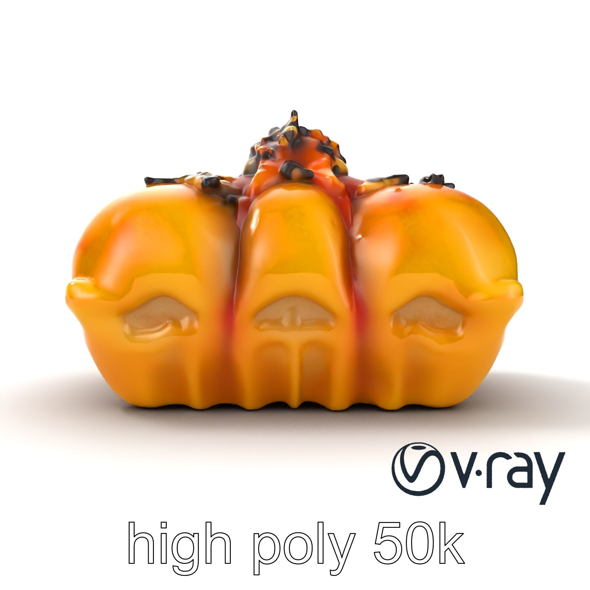 Takoyaki Deluxe Plate Model Pack Low-poly 3D model_18