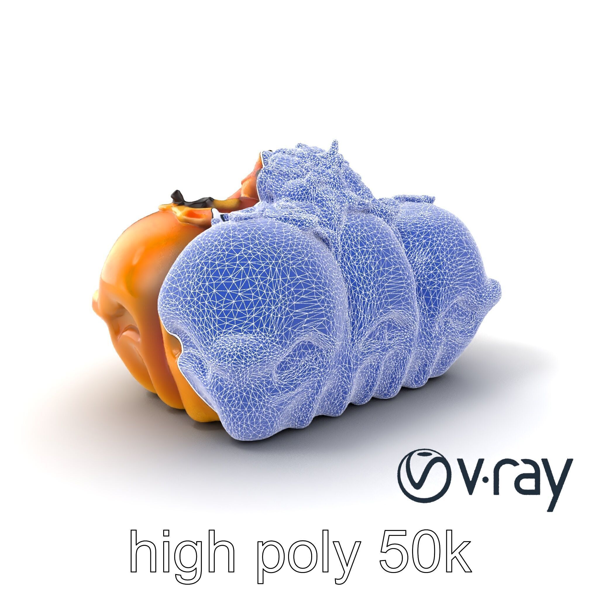 Takoyaki Deluxe Plate Model Pack Low-poly 3D model_10