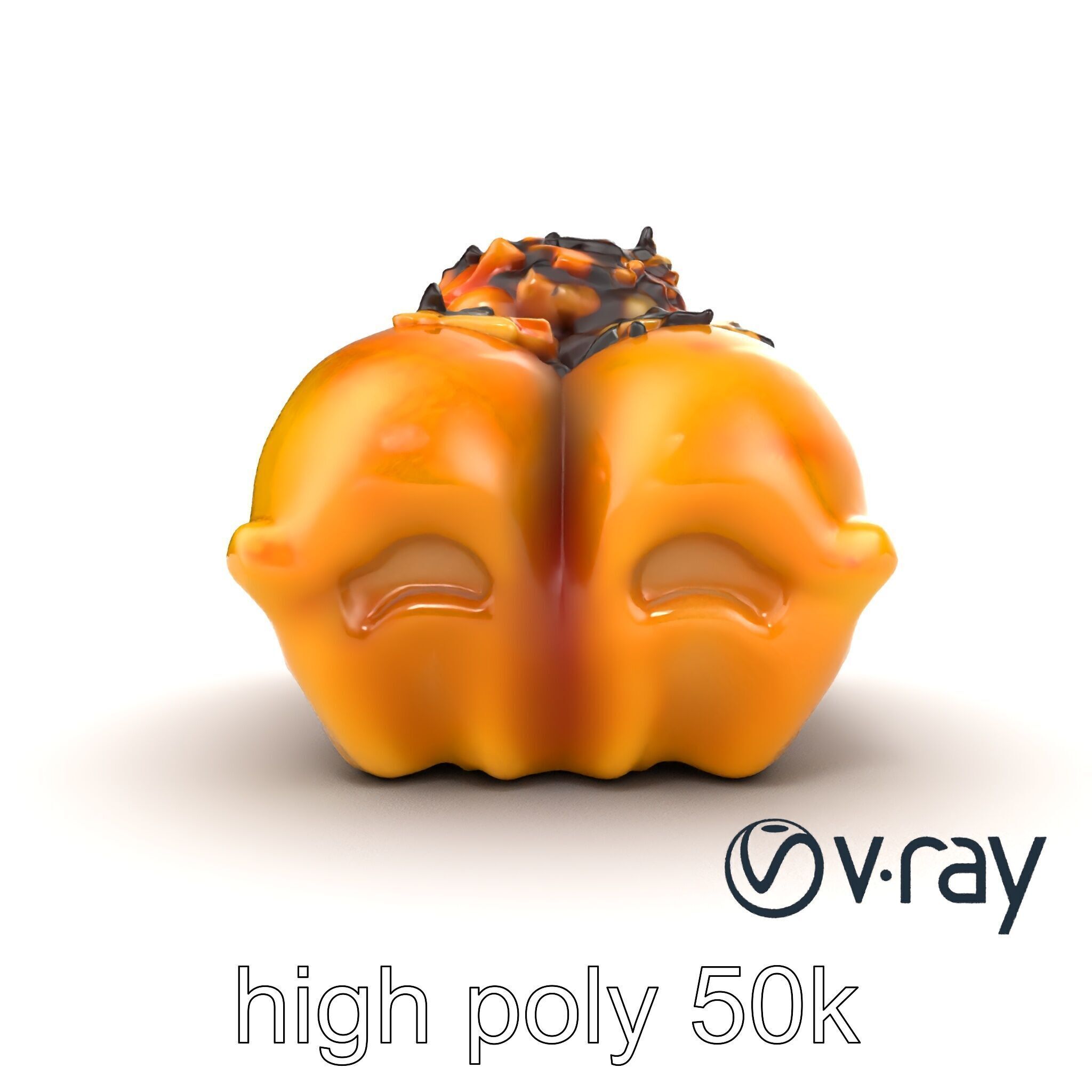 Takoyaki Deluxe Plate Model Pack Low-poly 3D model_27