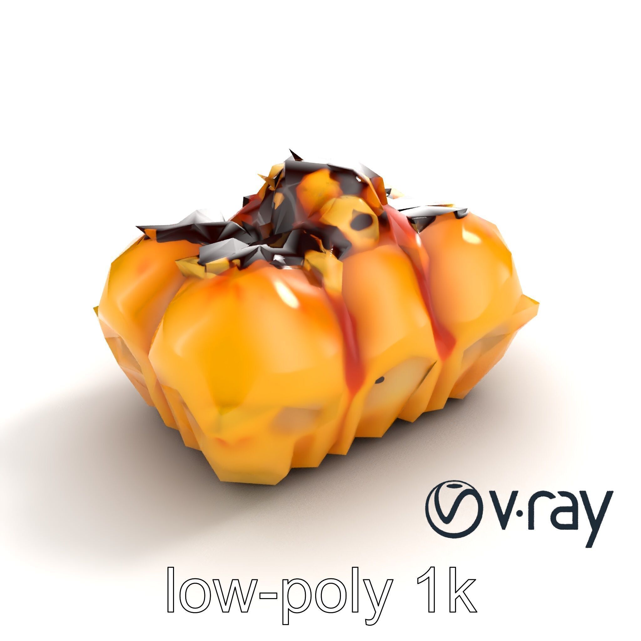 Takoyaki Deluxe Plate Model Pack Low-poly 3D model_9