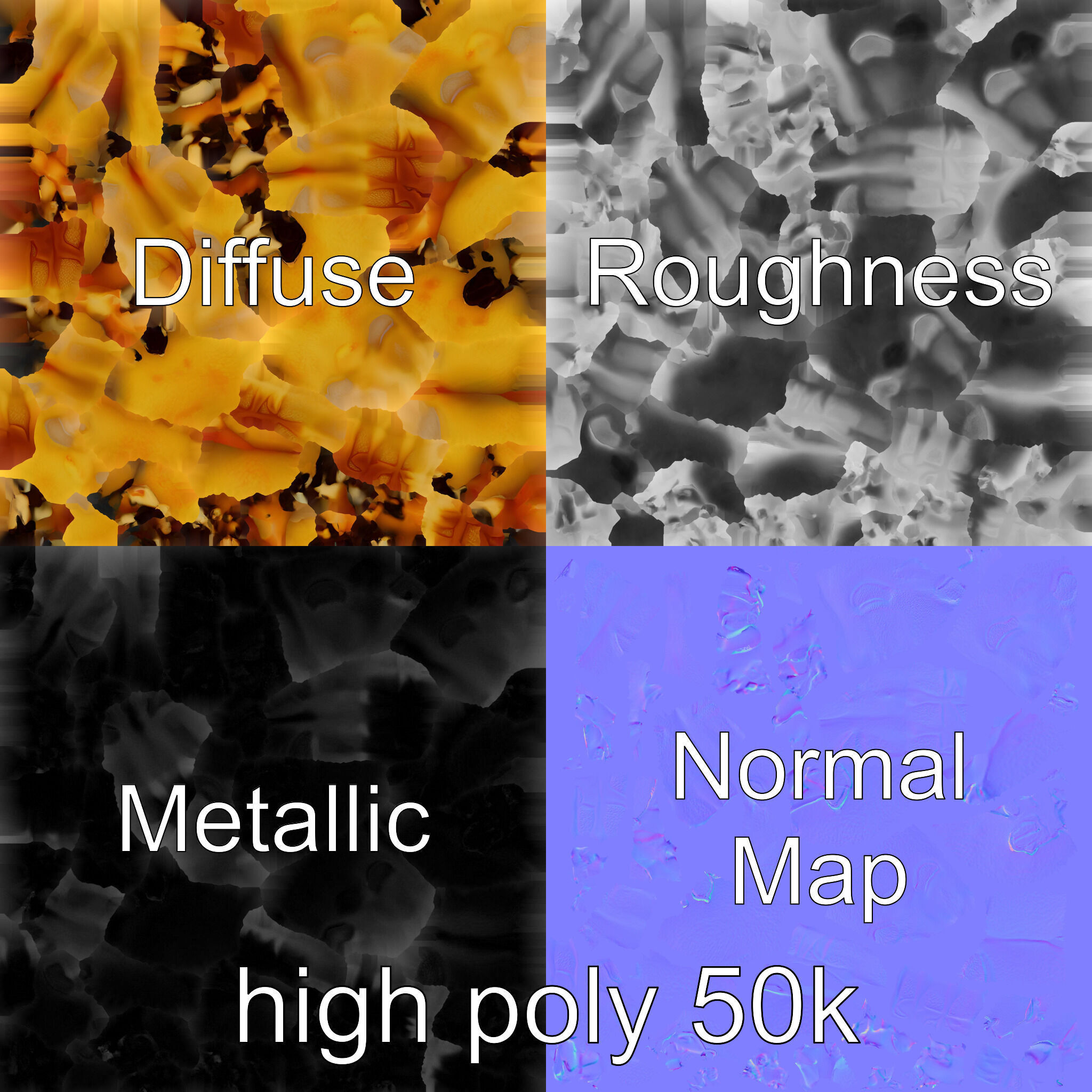 Takoyaki Deluxe Plate Model Pack Low-poly 3D model_3