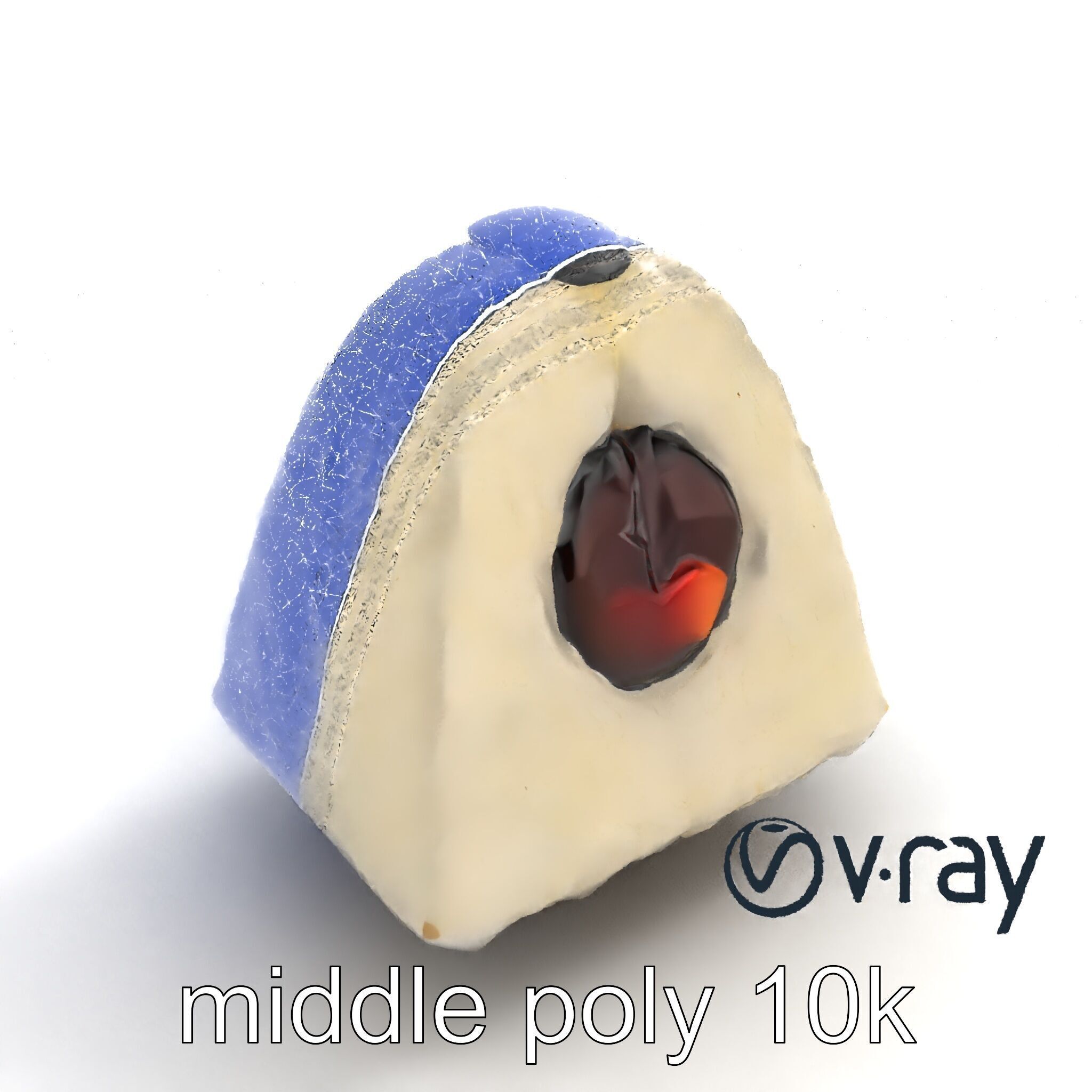 Onigiri Rice Ball Umeboshi Fill model pack Low-poly 3D model_30