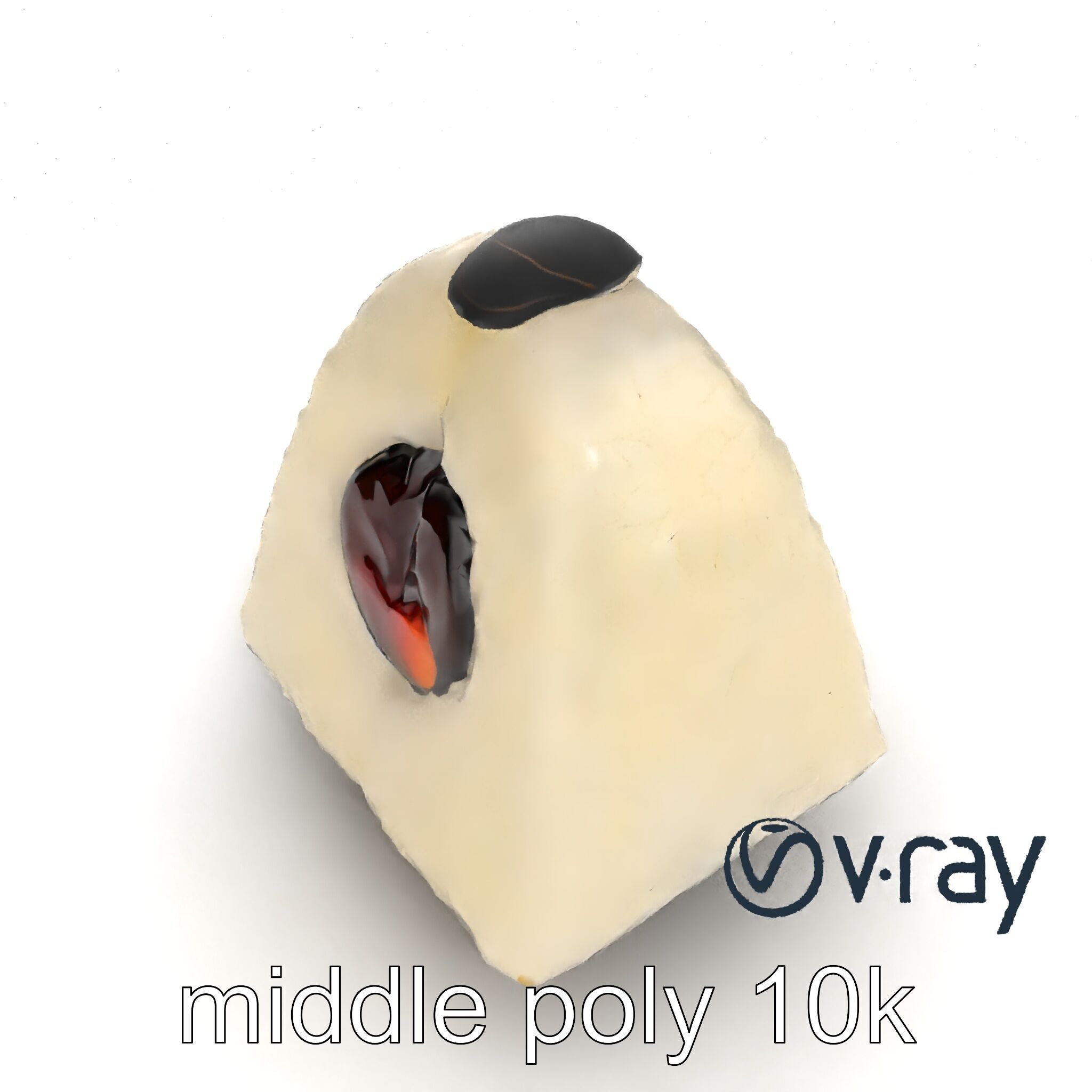 Onigiri Rice Ball Umeboshi Fill model pack Low-poly 3D model_11