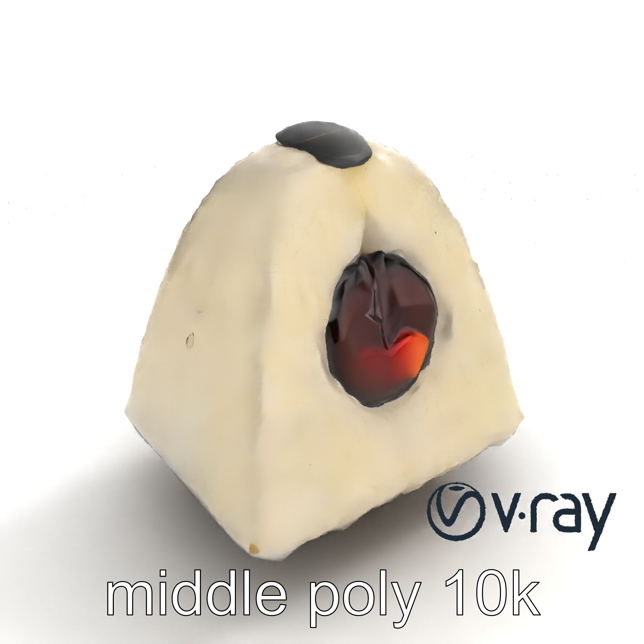 Onigiri Rice Ball Umeboshi Fill model pack Low-poly 3D model_8
