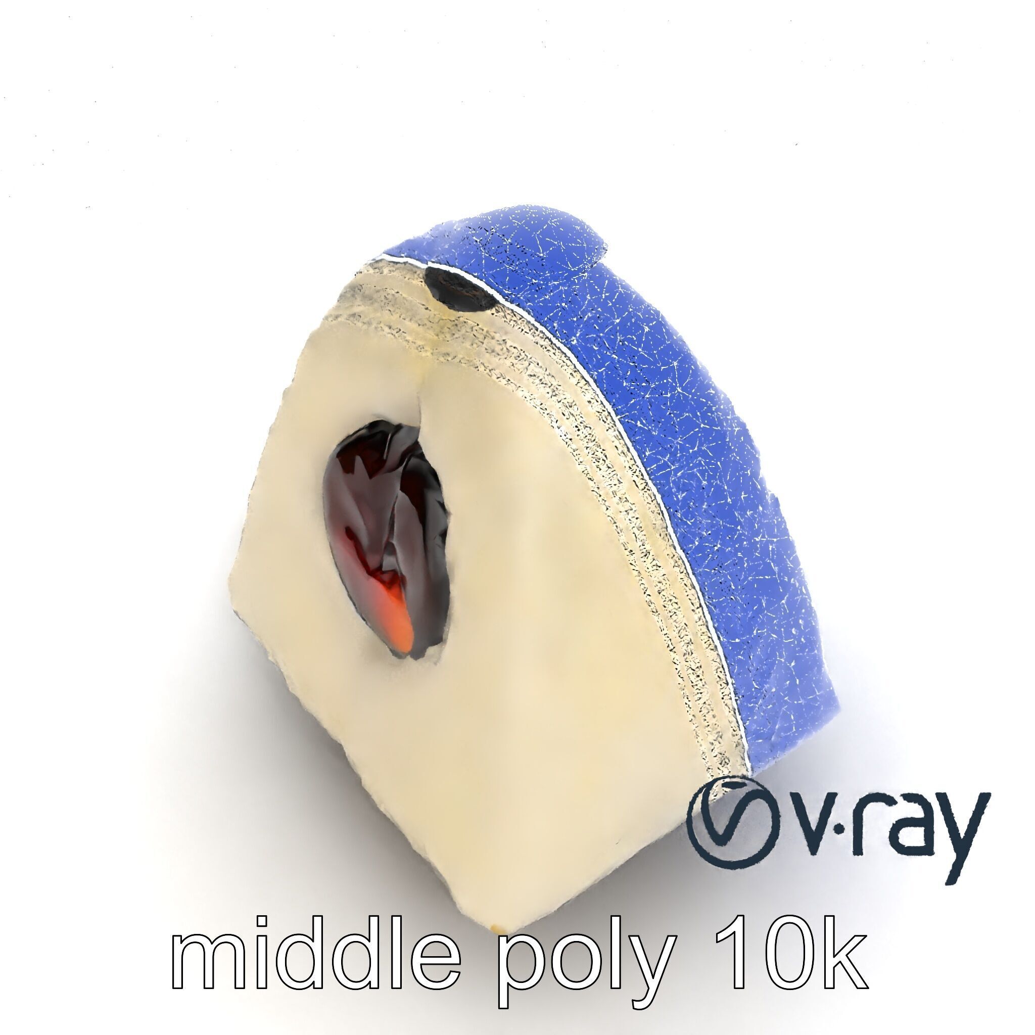 Onigiri Rice Ball Umeboshi Fill model pack Low-poly 3D model_27