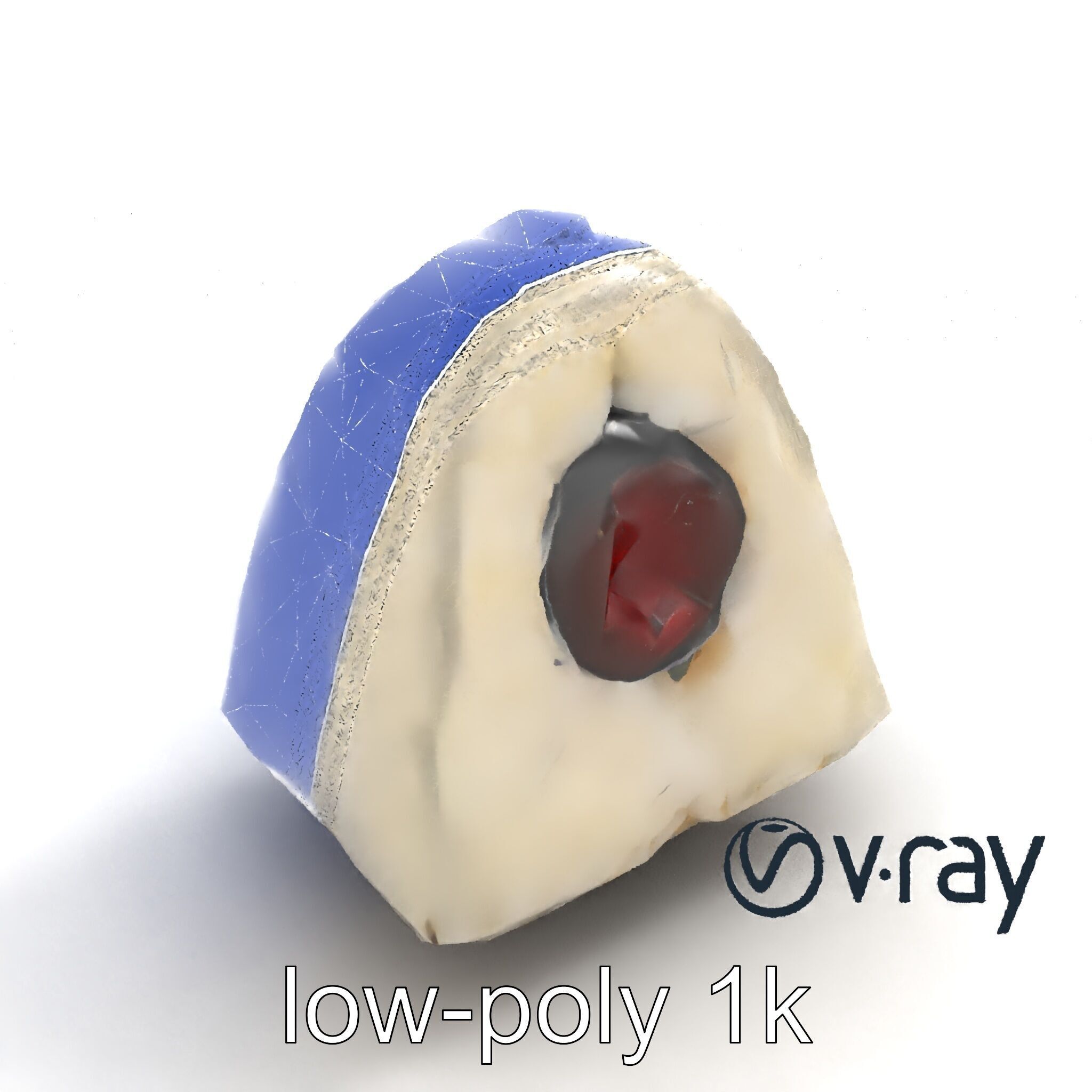 Onigiri Rice Ball Umeboshi Fill model pack Low-poly 3D model_14