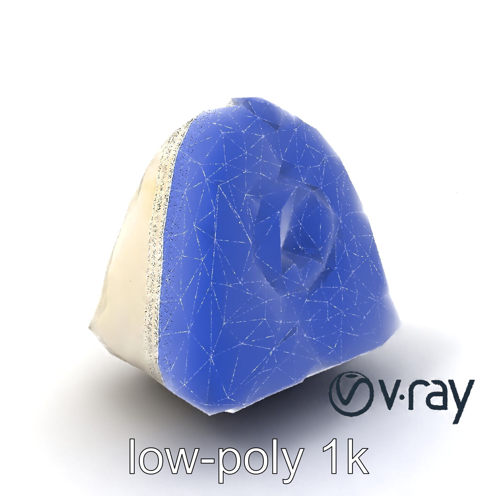 Onigiri Rice Ball Umeboshi Fill model pack Low-poly 3D model_7
