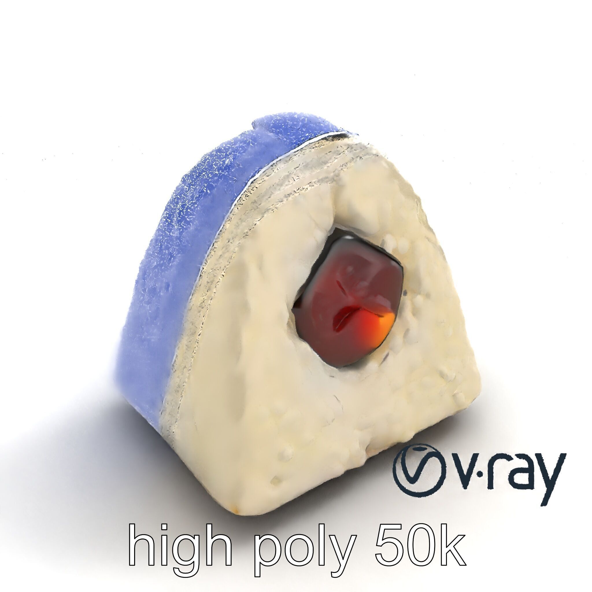 Onigiri Rice Ball Umeboshi Fill model pack Low-poly 3D model_19