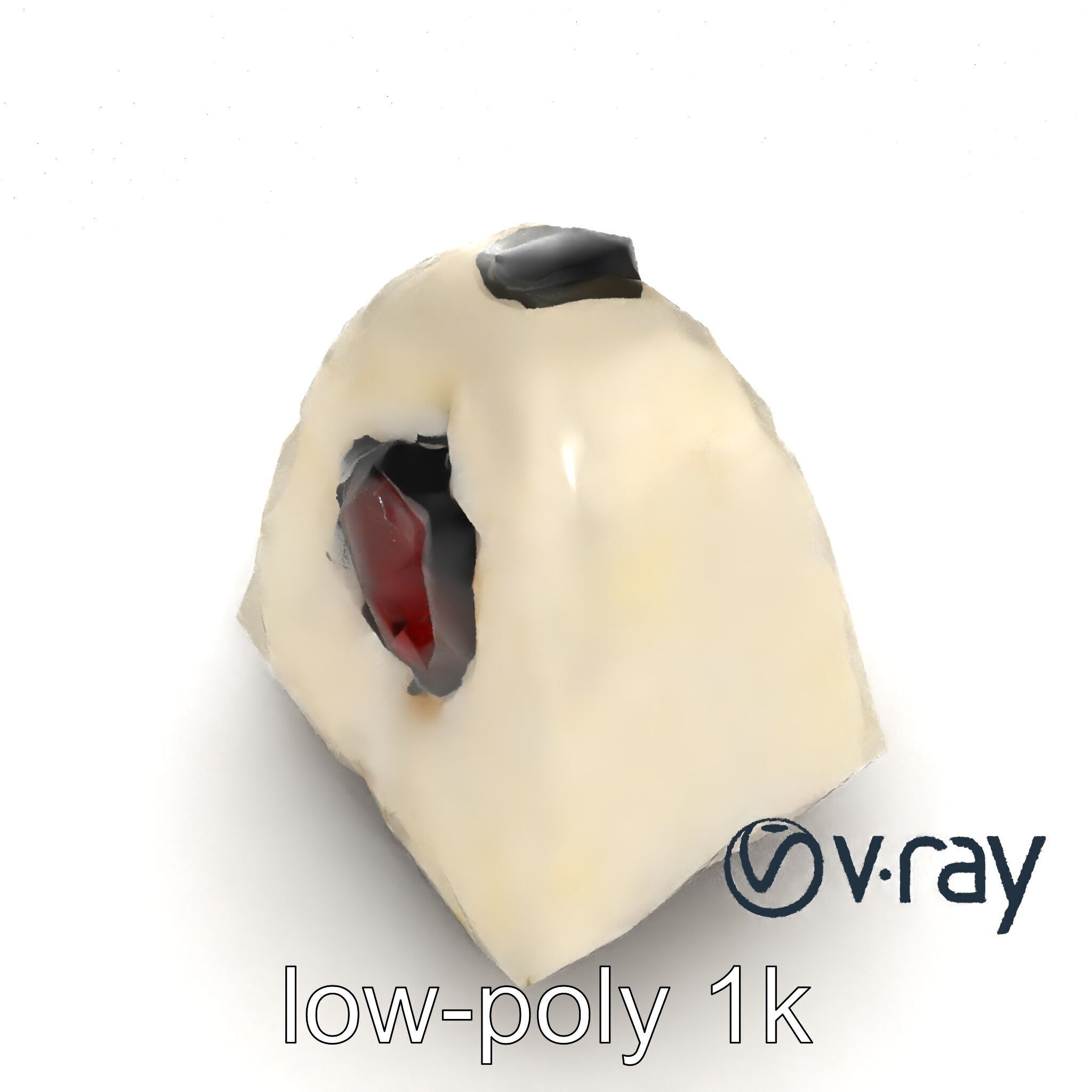 Onigiri Rice Ball Umeboshi Fill model pack Low-poly 3D model_22