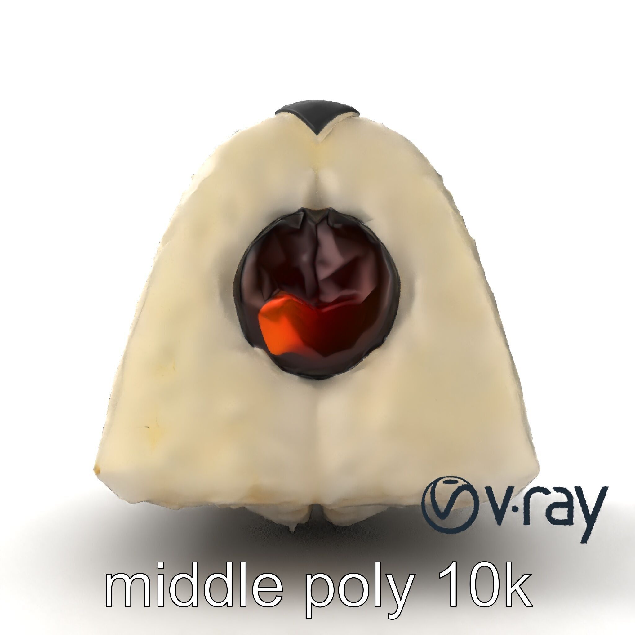 Onigiri Rice Ball Umeboshi Fill model pack Low-poly 3D model_15