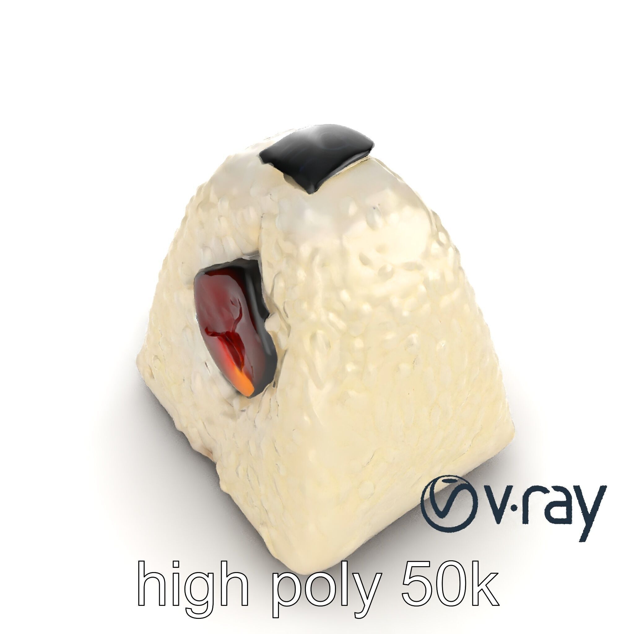 Onigiri Rice Ball Umeboshi Fill model pack Low-poly 3D model_18