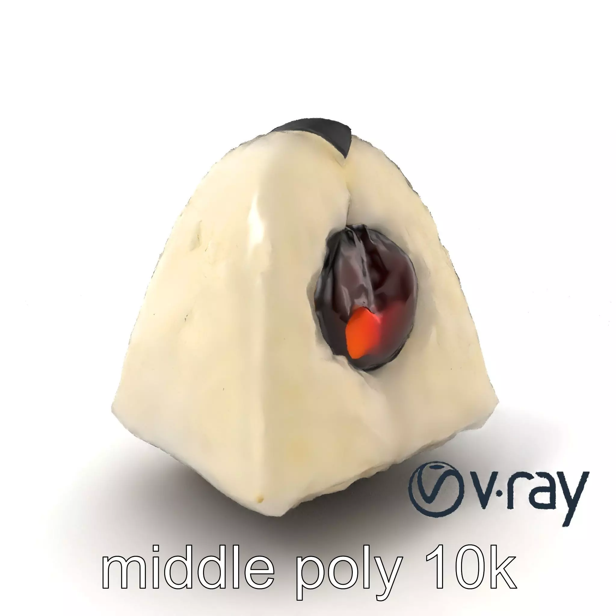 Onigiri Rice Ball Umeboshi Fill model pack Low-poly 3D model_0