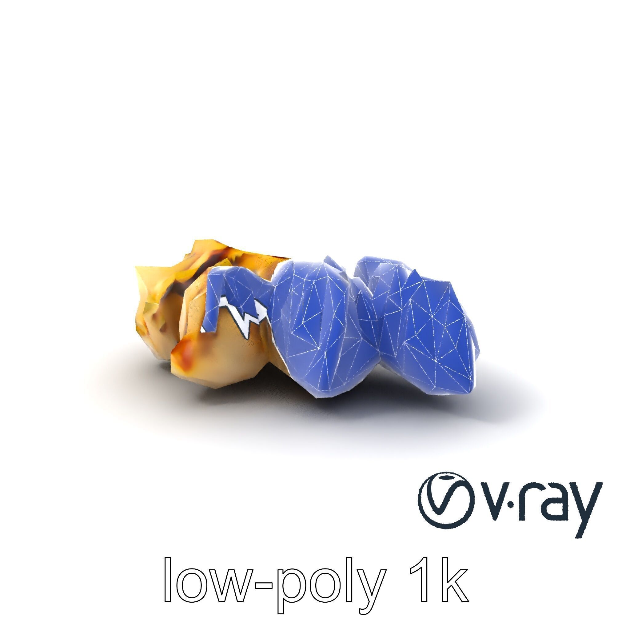 Realistic Gyoza Dumplings with Soy Sauce Bowl model pack Low-poly 3D model_7