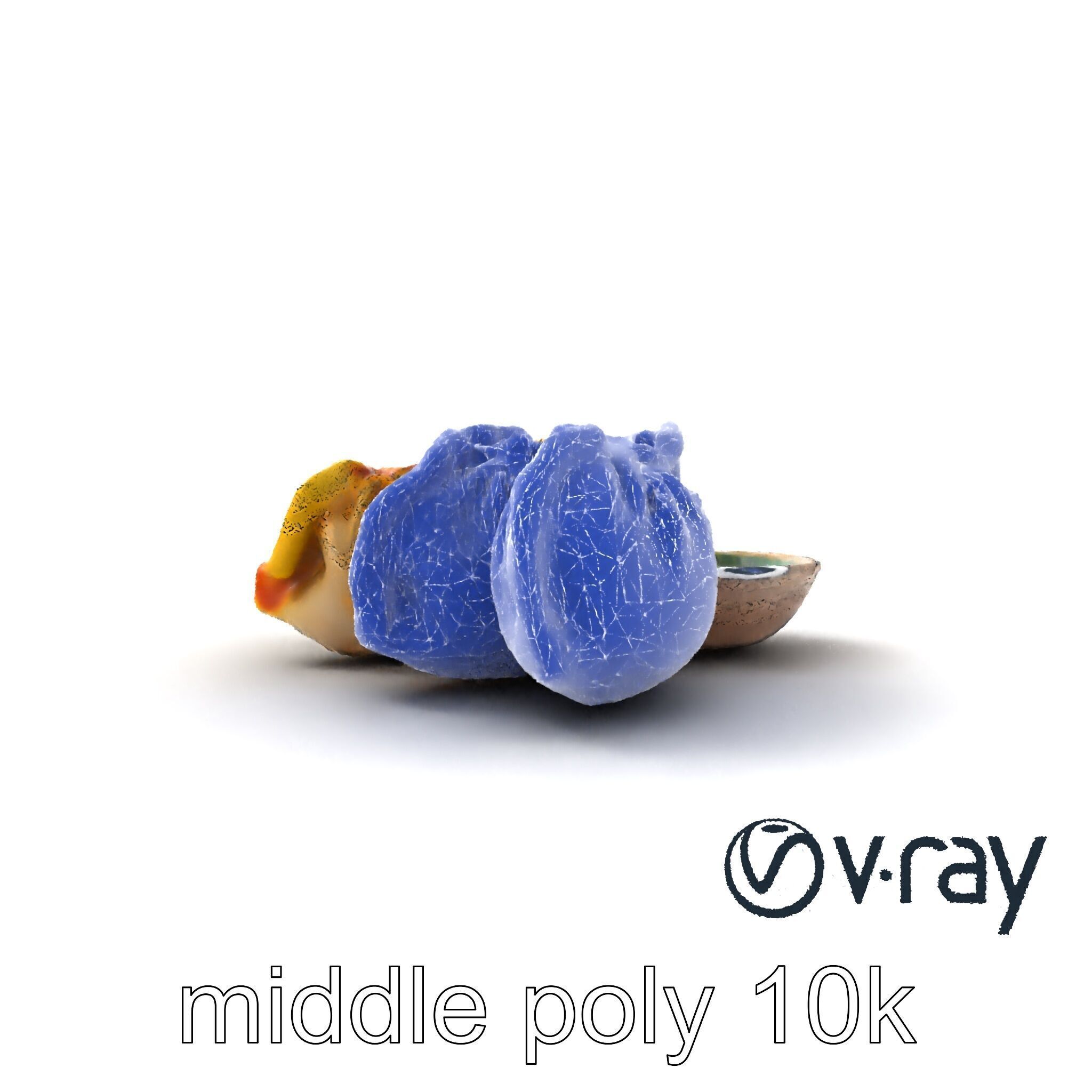 Realistic Gyoza Dumplings with Soy Sauce Bowl model pack Low-poly 3D model_19