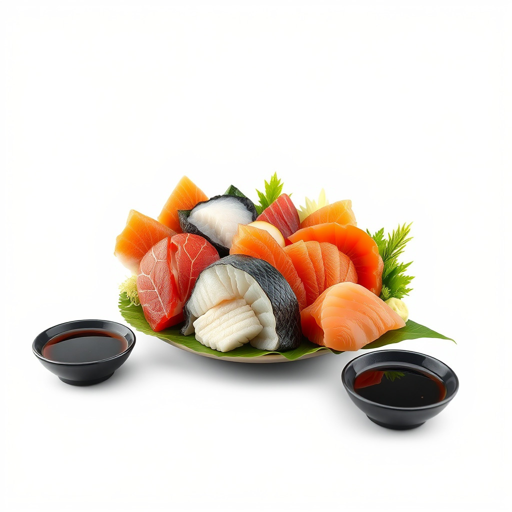 Sashimi Dish Authentic Textured Model Pack Low-poly 3D model_4