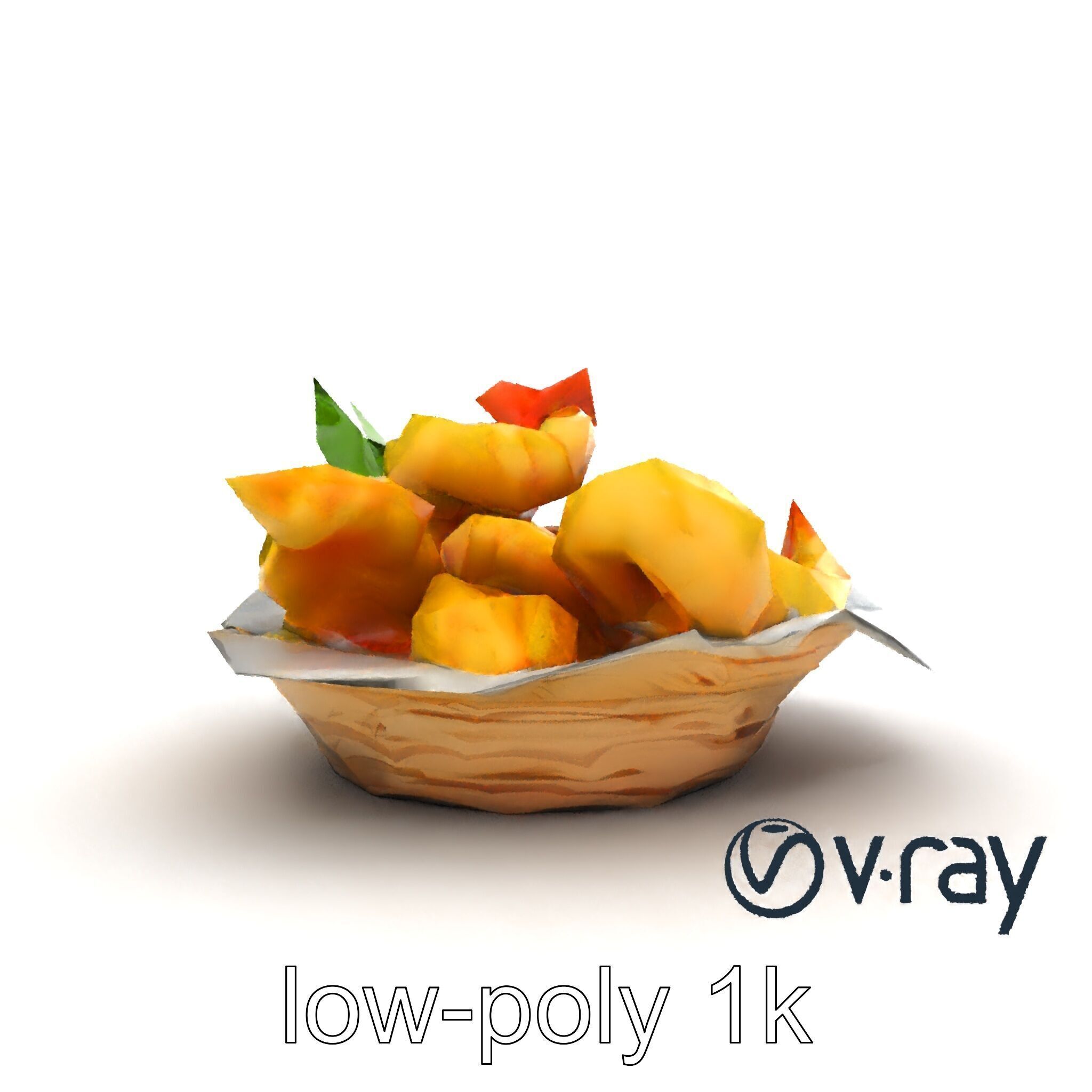 Tempura Assortment Pack with Texture Detailing model pack Low-poly 3D model_24