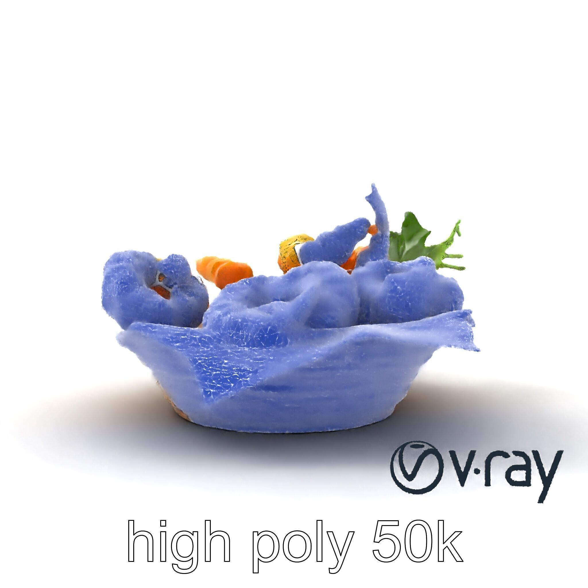 Tempura Assortment Pack with Texture Detailing model pack Low-poly 3D model_11