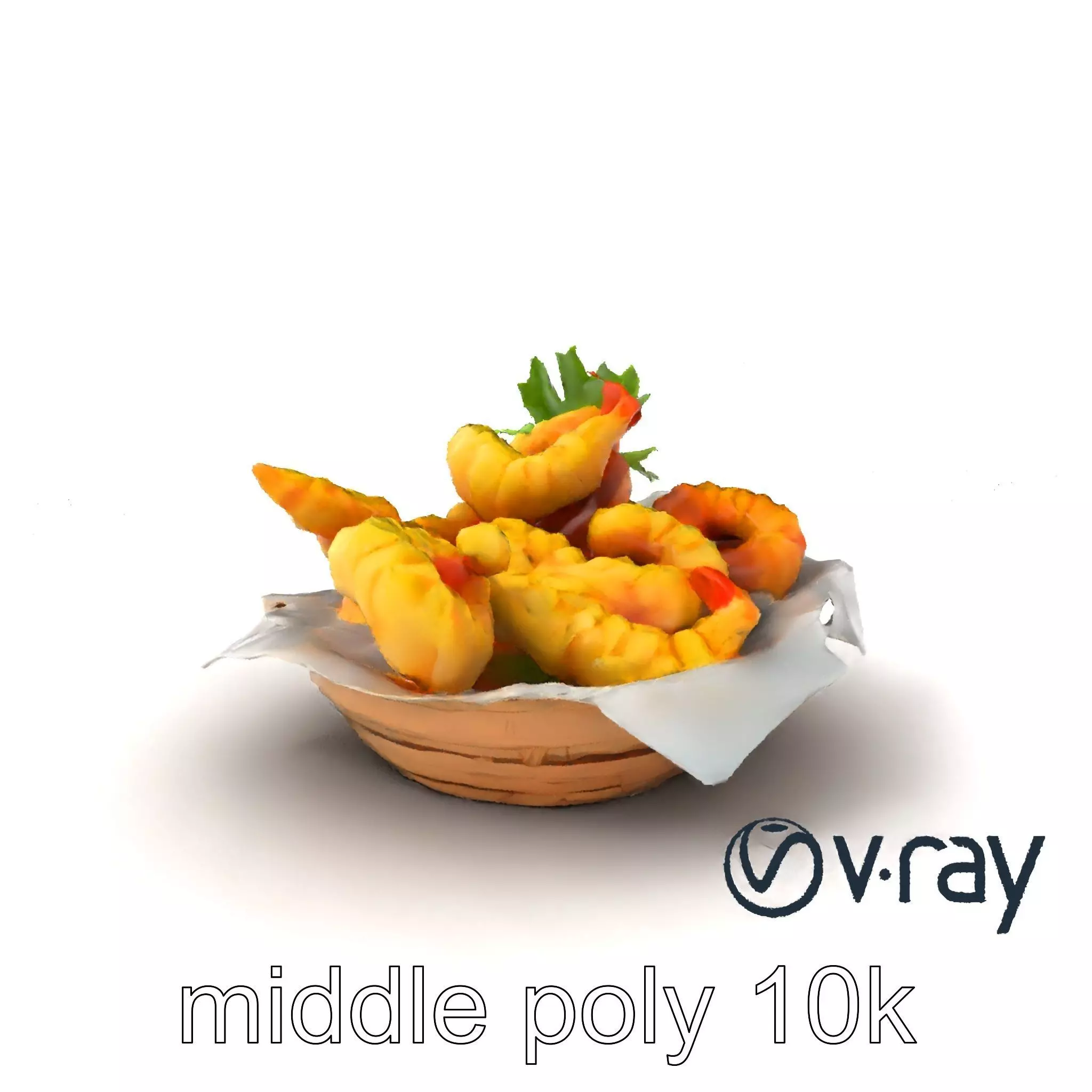 Tempura Assortment Pack with Texture Detailing model pack Low-poly 3D model_0