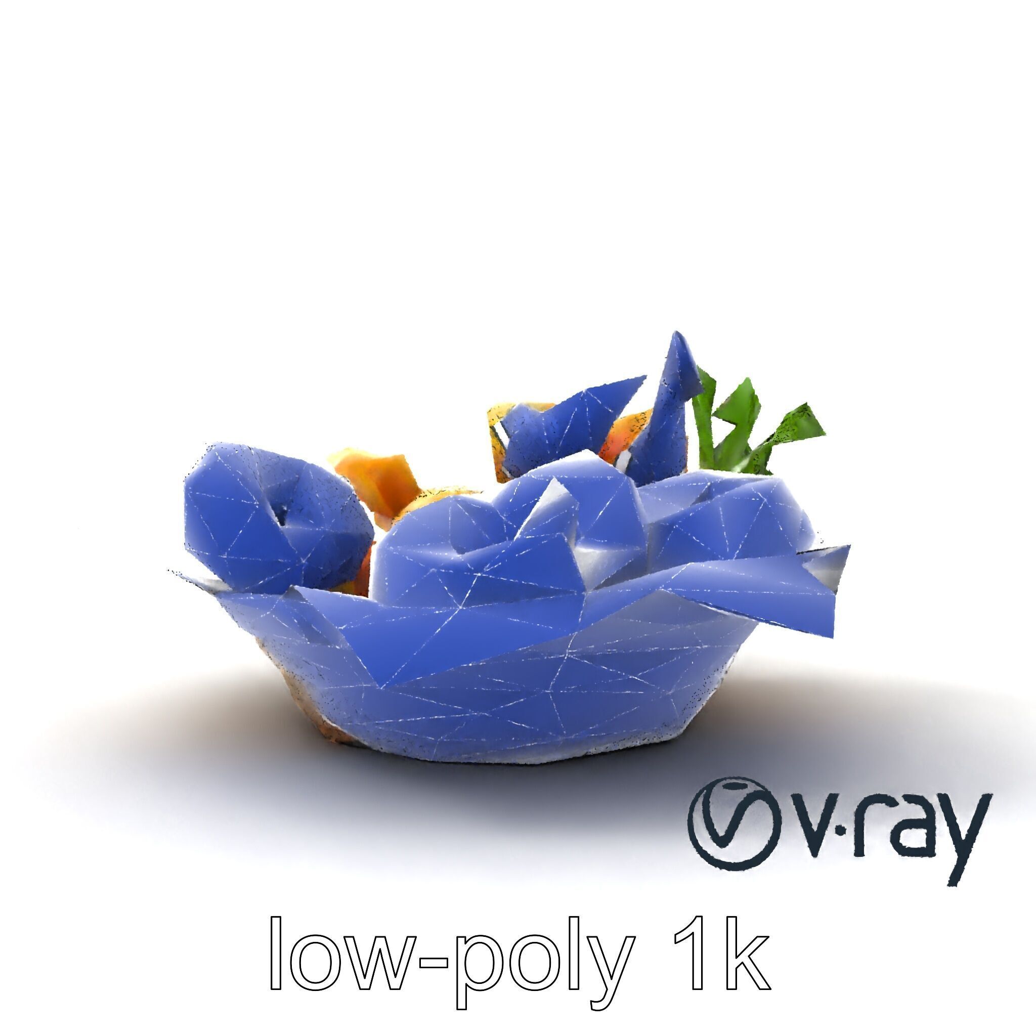 Tempura Assortment Pack with Texture Detailing model pack Low-poly 3D model_17