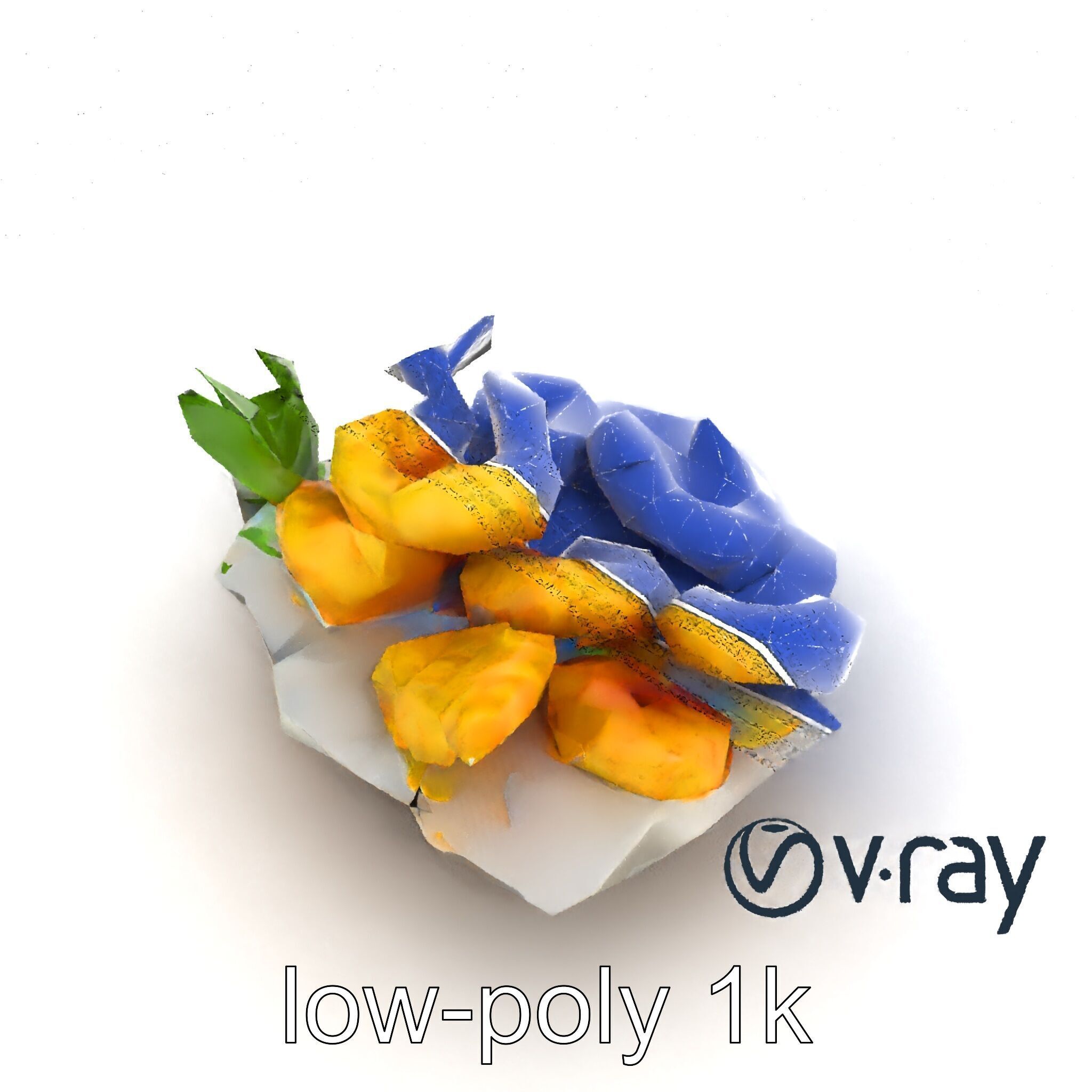 Tempura Assortment Pack with Texture Detailing model pack Low-poly 3D model_22
