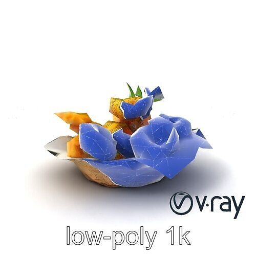 Tempura Assortment Pack with Texture Detailing model pack Low-poly 3D model 7