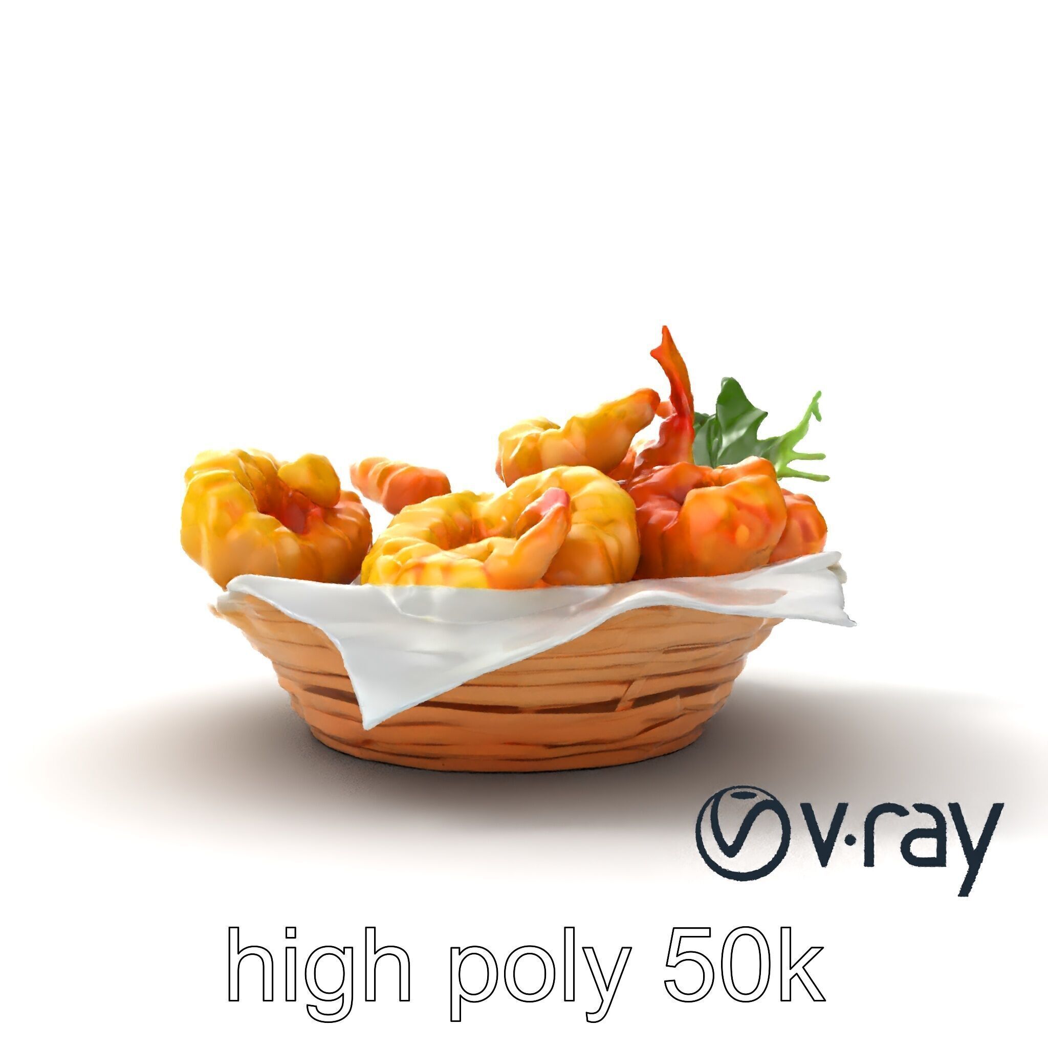 Tempura Assortment Pack with Texture Detailing model pack Low-poly 3D model_19