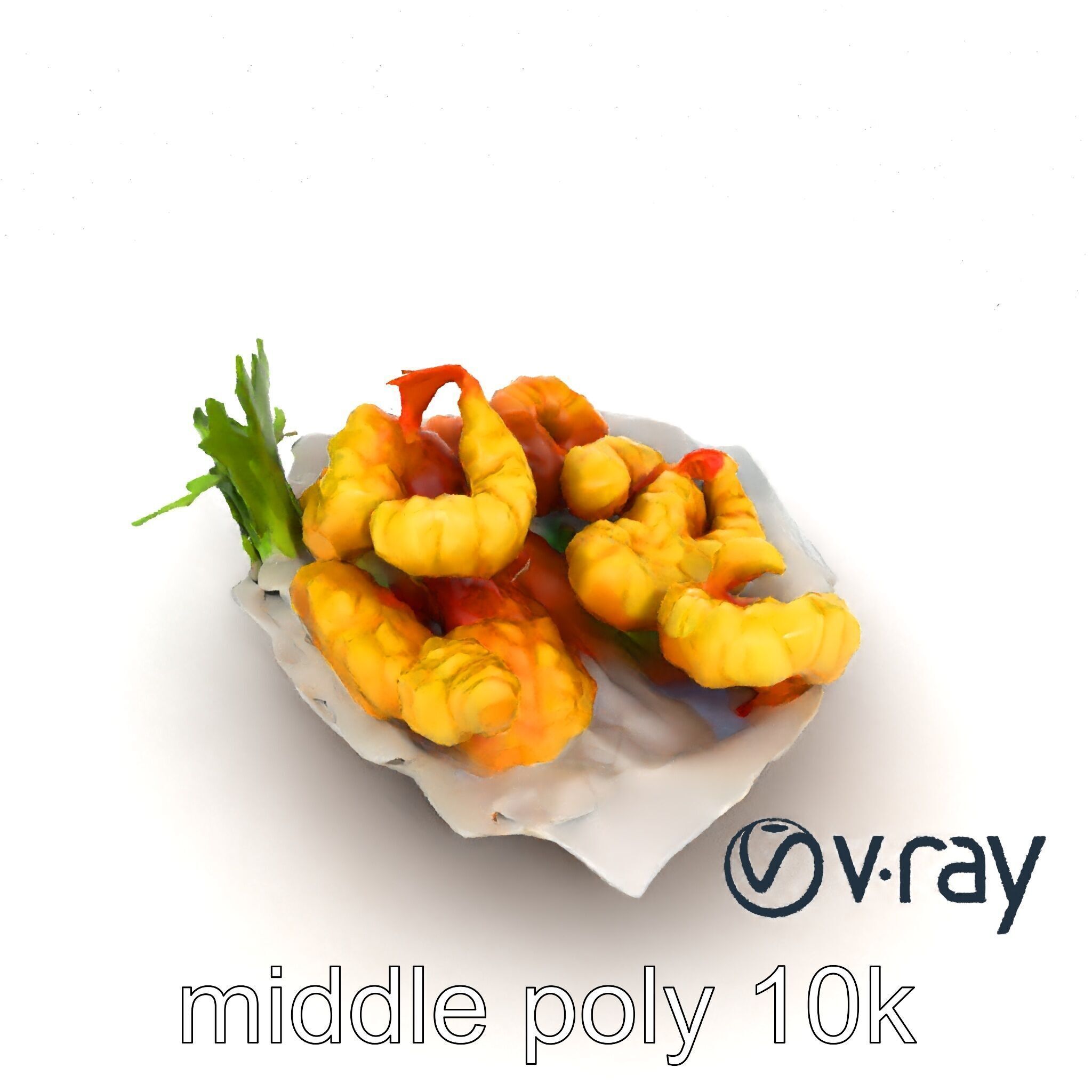 Tempura Assortment Pack with Texture Detailing model pack Low-poly 3D model_26